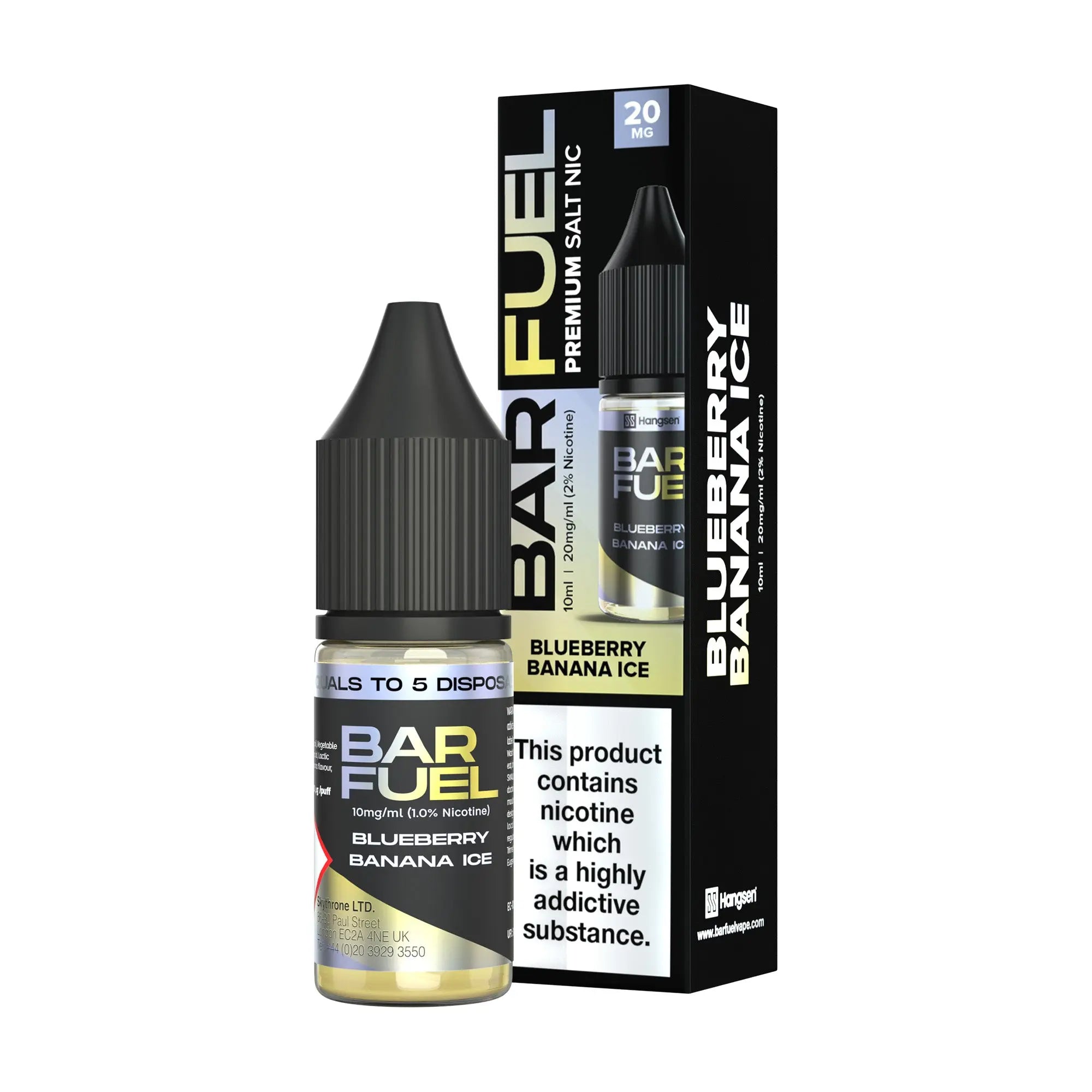 Blueberry Banana Ice Hangsen Bar Fuel Nic Salts Hangsen