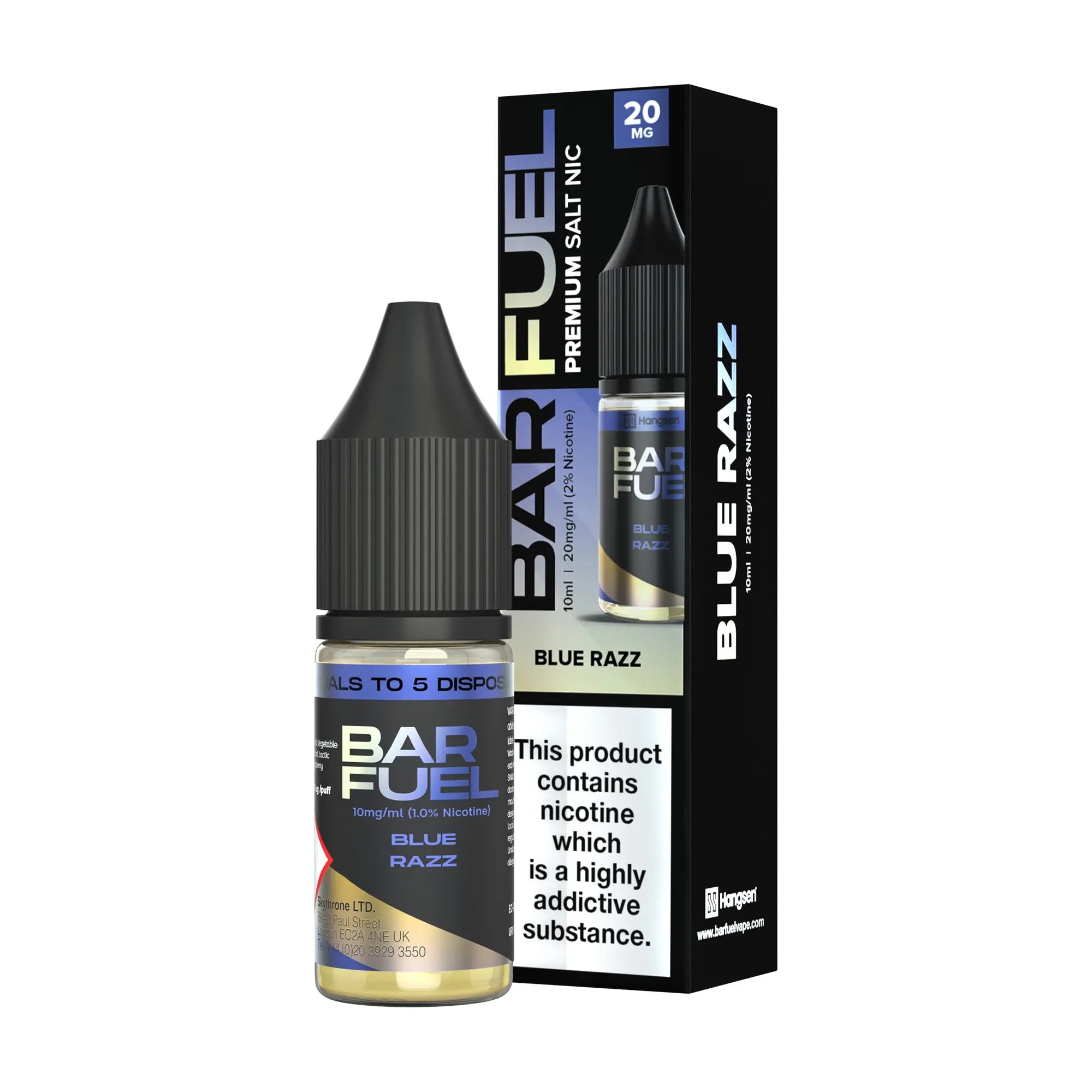 Blue Razz Hangsen Bar Fuel Nic Salts Hangsen