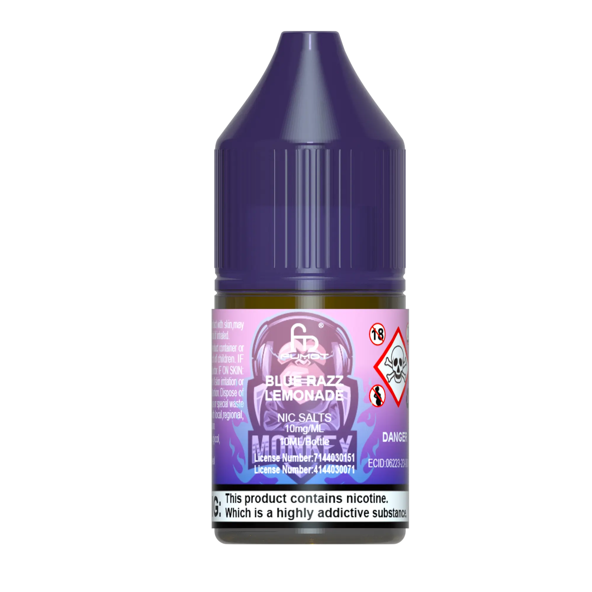 Blue Razz Lemonade R and M Nic Salts - Fumot R&M