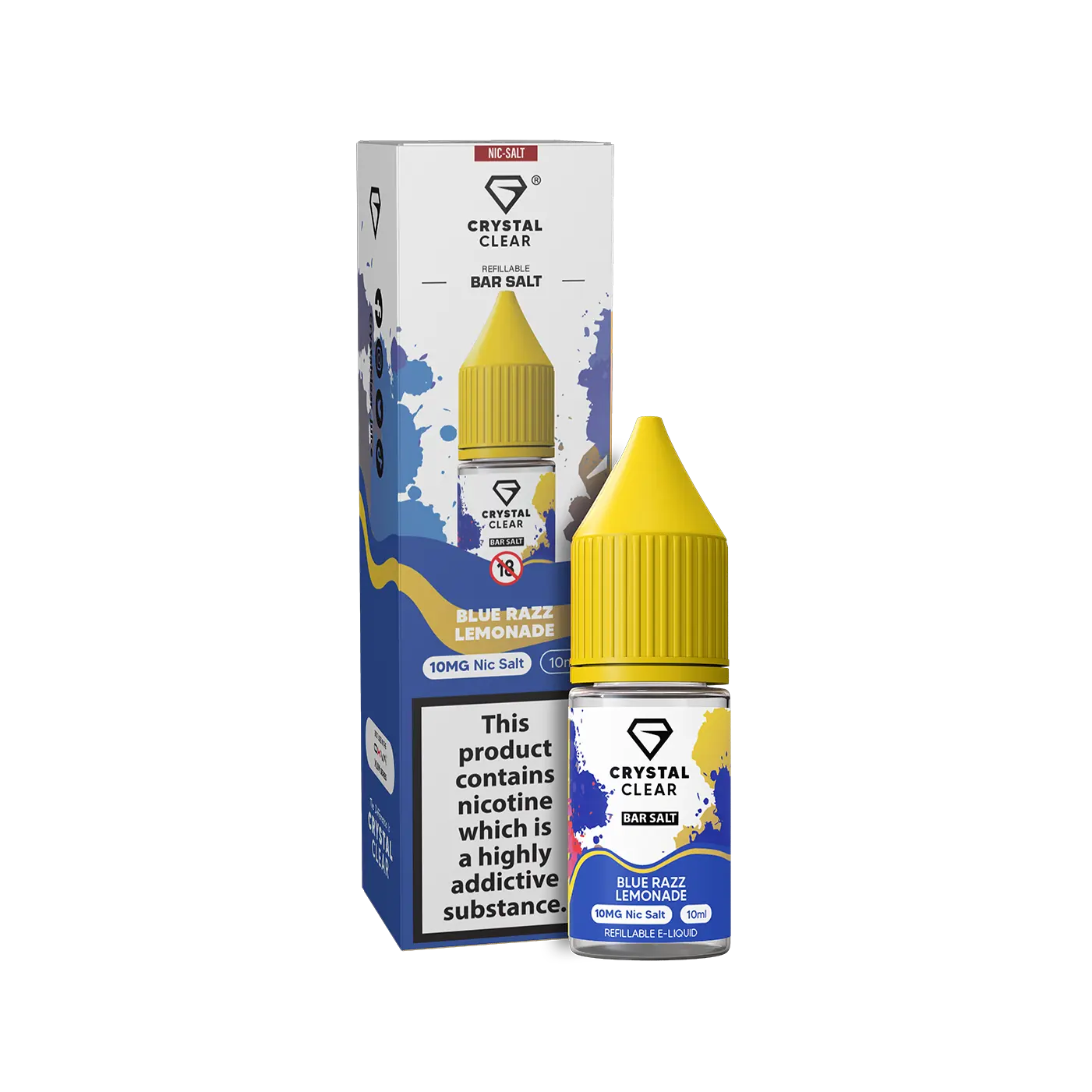 Blue Razz Lemonade Crystal Clear - Bar Nic Salts Crystal Clear