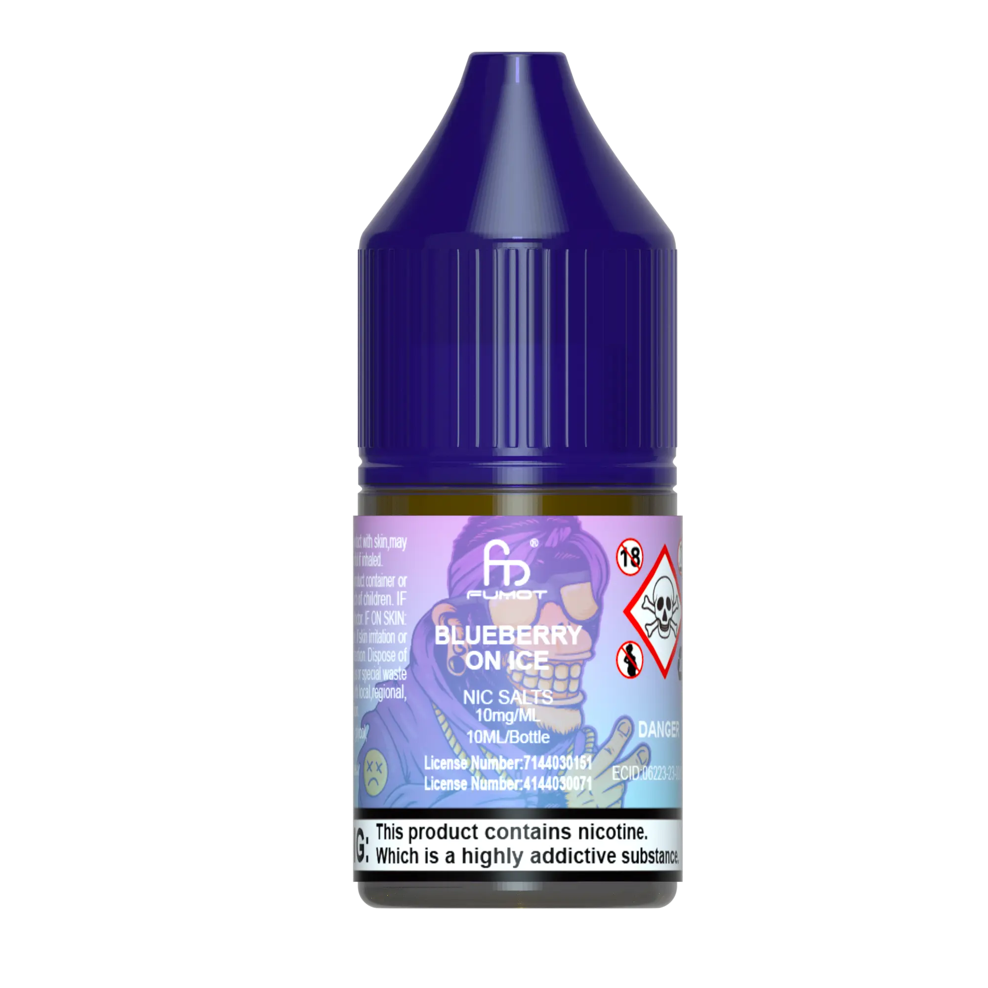 Blueberry Ice R and M Nic Salts - Fumot R&M