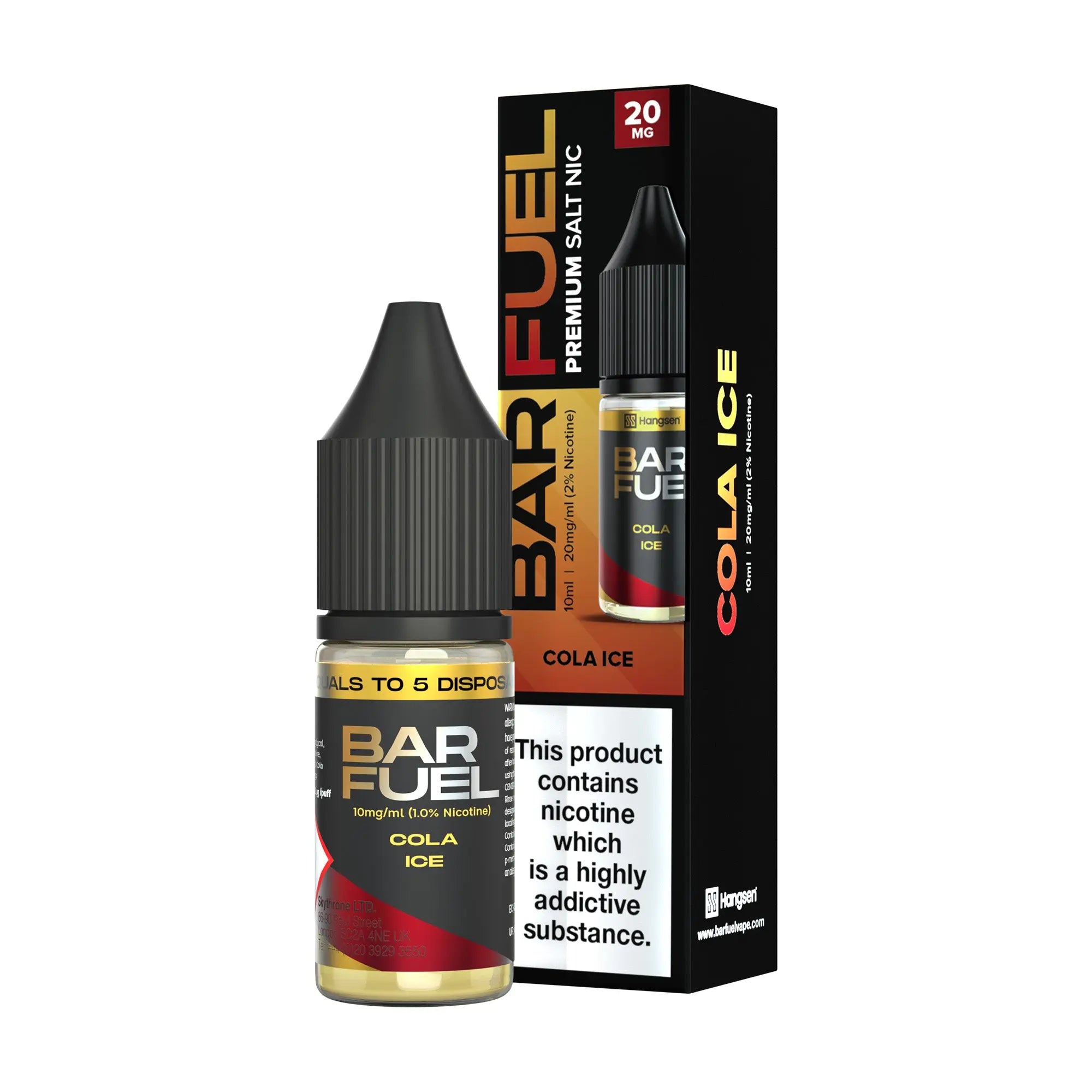 Cola Ice Hangsen Bar Fuel Nic Salts Hangsen