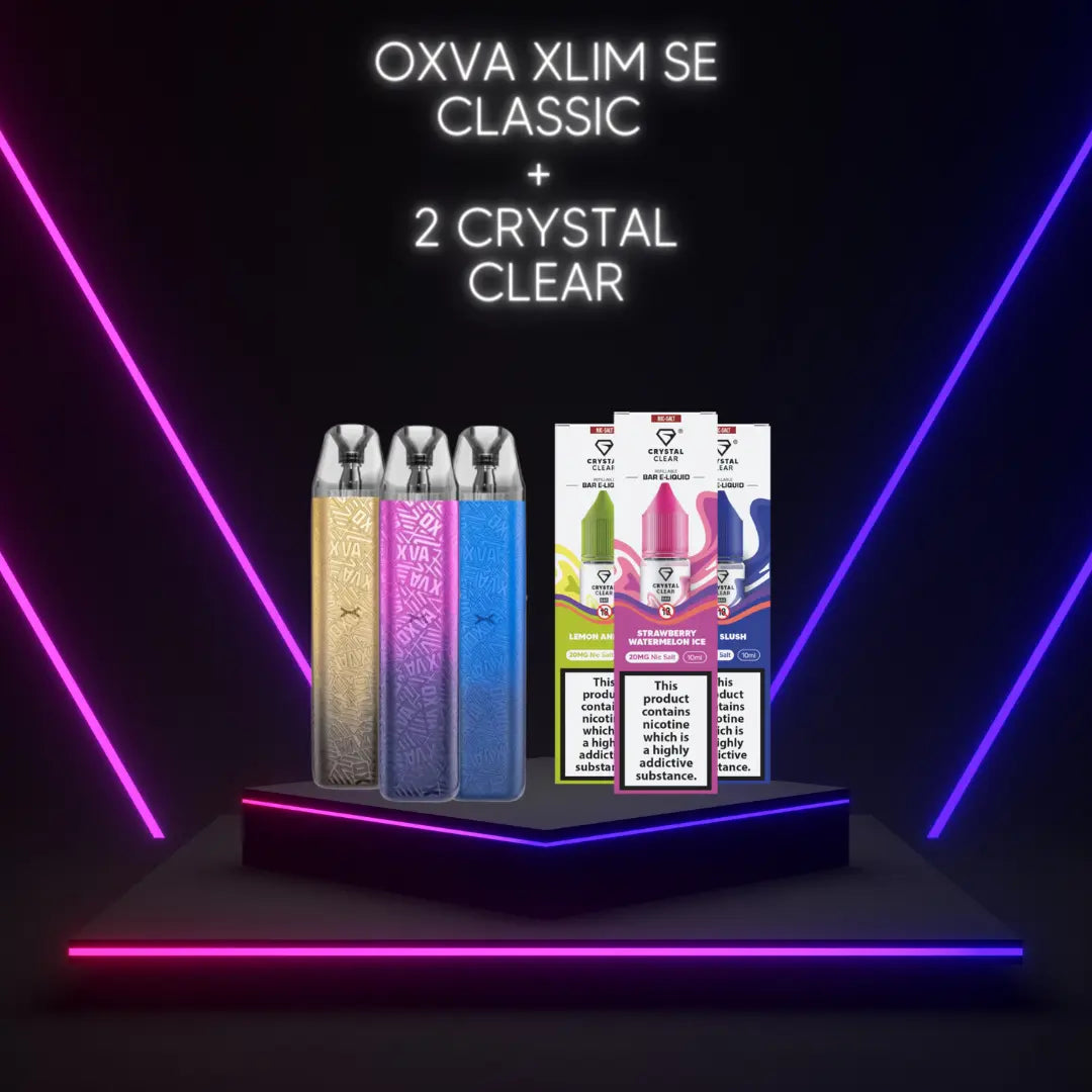 OXVA XLIM SE Classic Edition + 2 Crystal Clear Nic Salts OXVA
