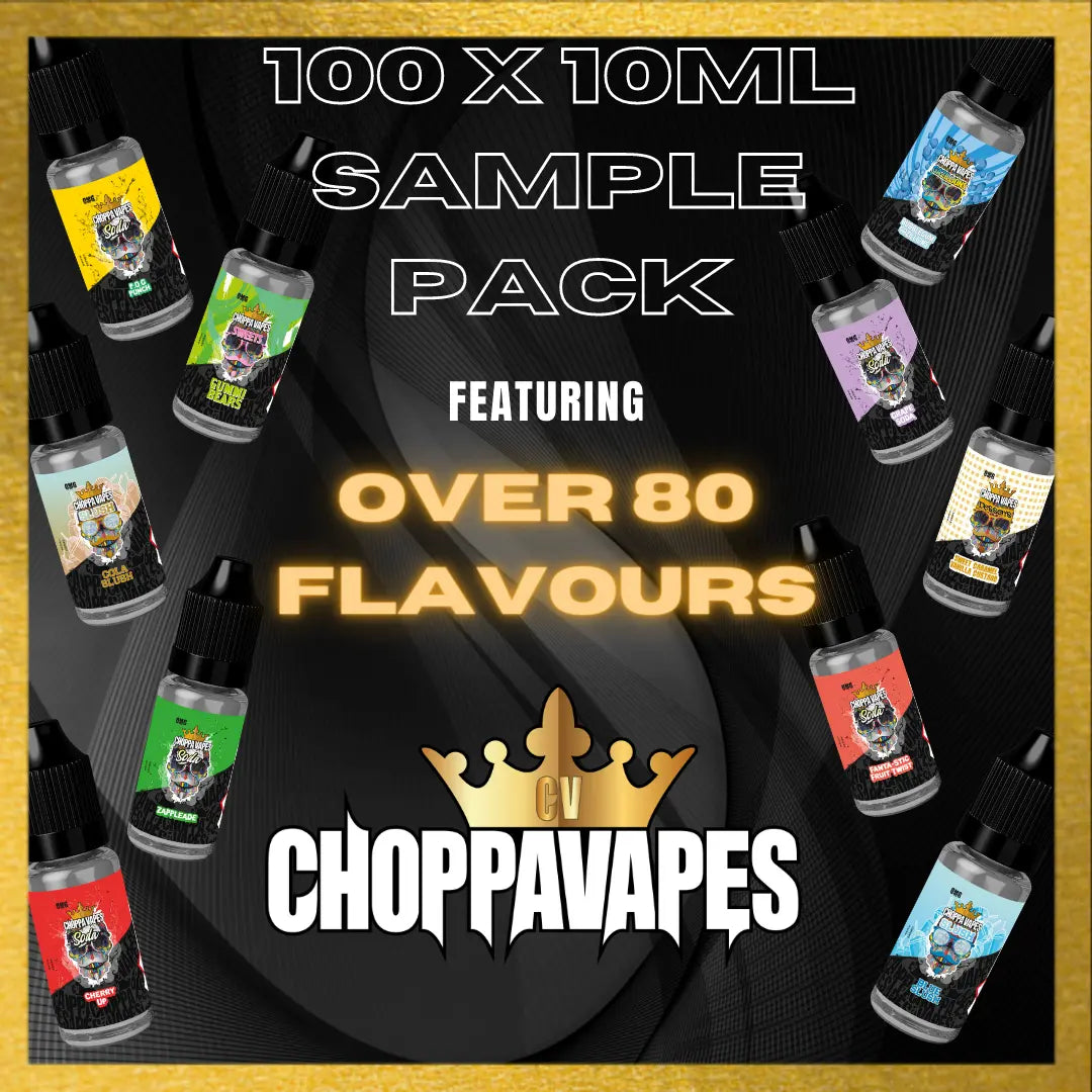 10ml Madness - 100 x 10ml Sample Pack Choppa Vapes