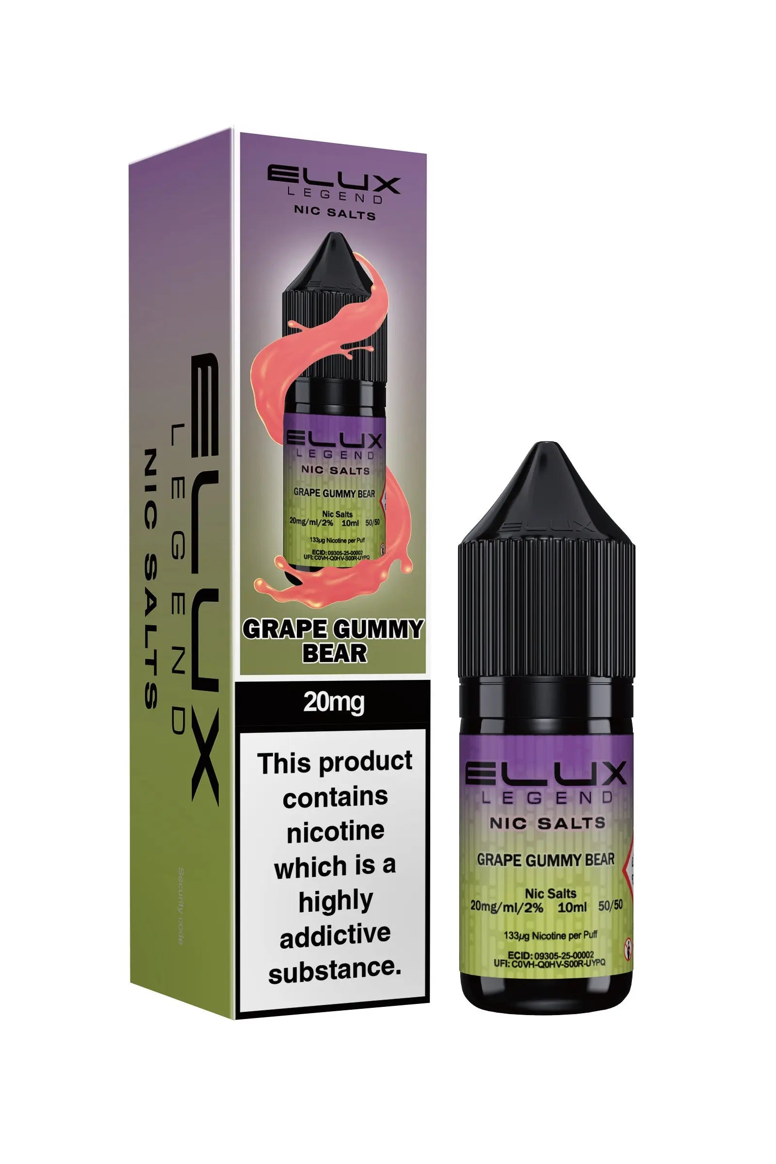 Grape Gummy Bear ELUX Legend Nic Salts Elux