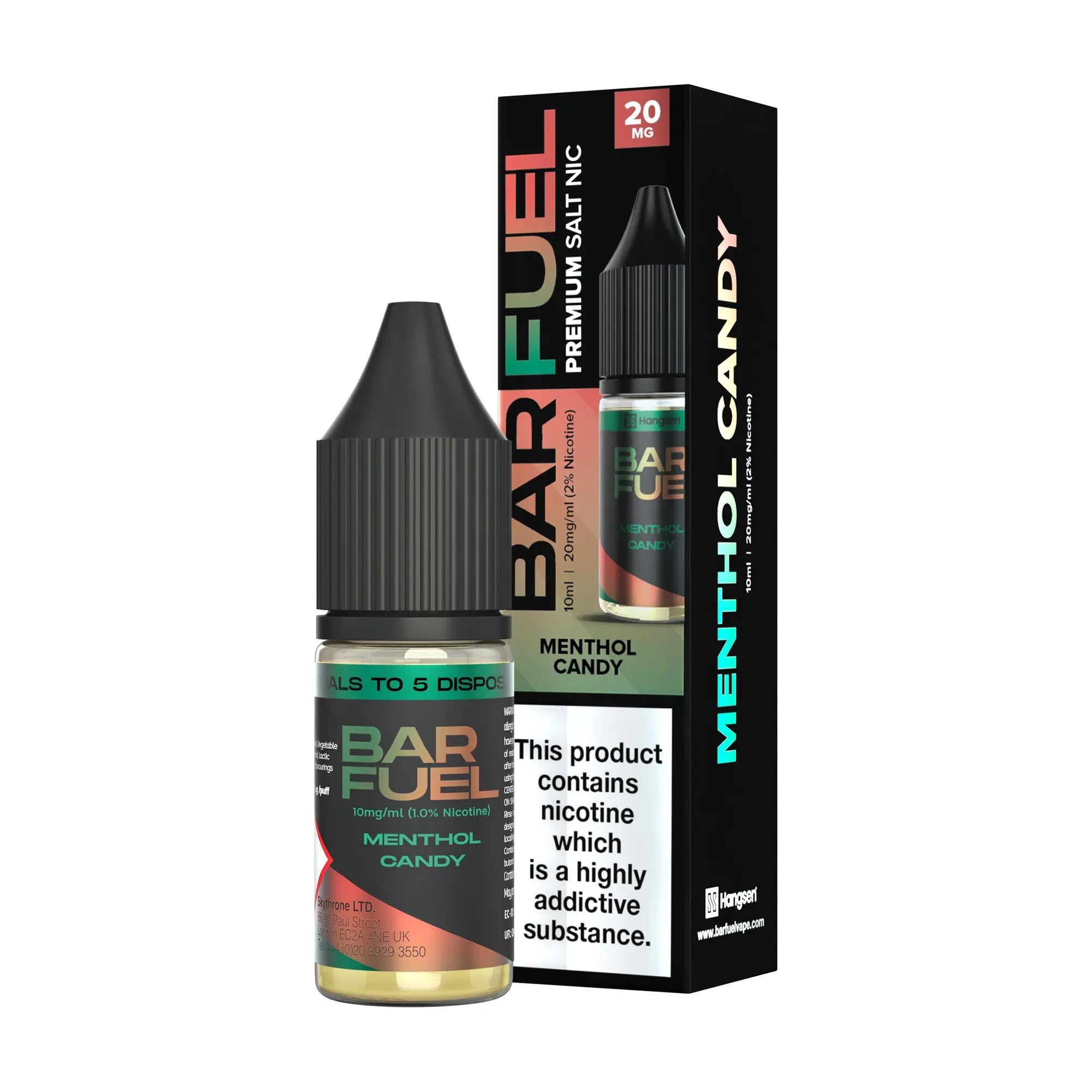 Menthol Candy Hangsen Bar Fuel Nic Salts Hangsen