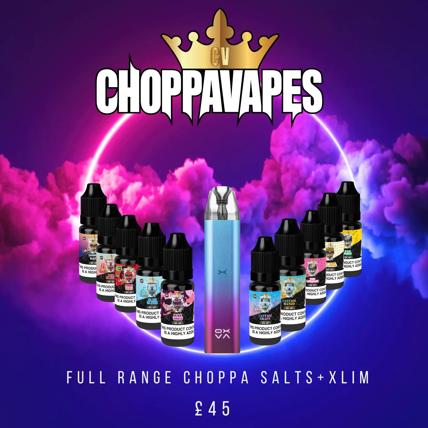 Xlim SE + Full Range Choppa Salts OXVA