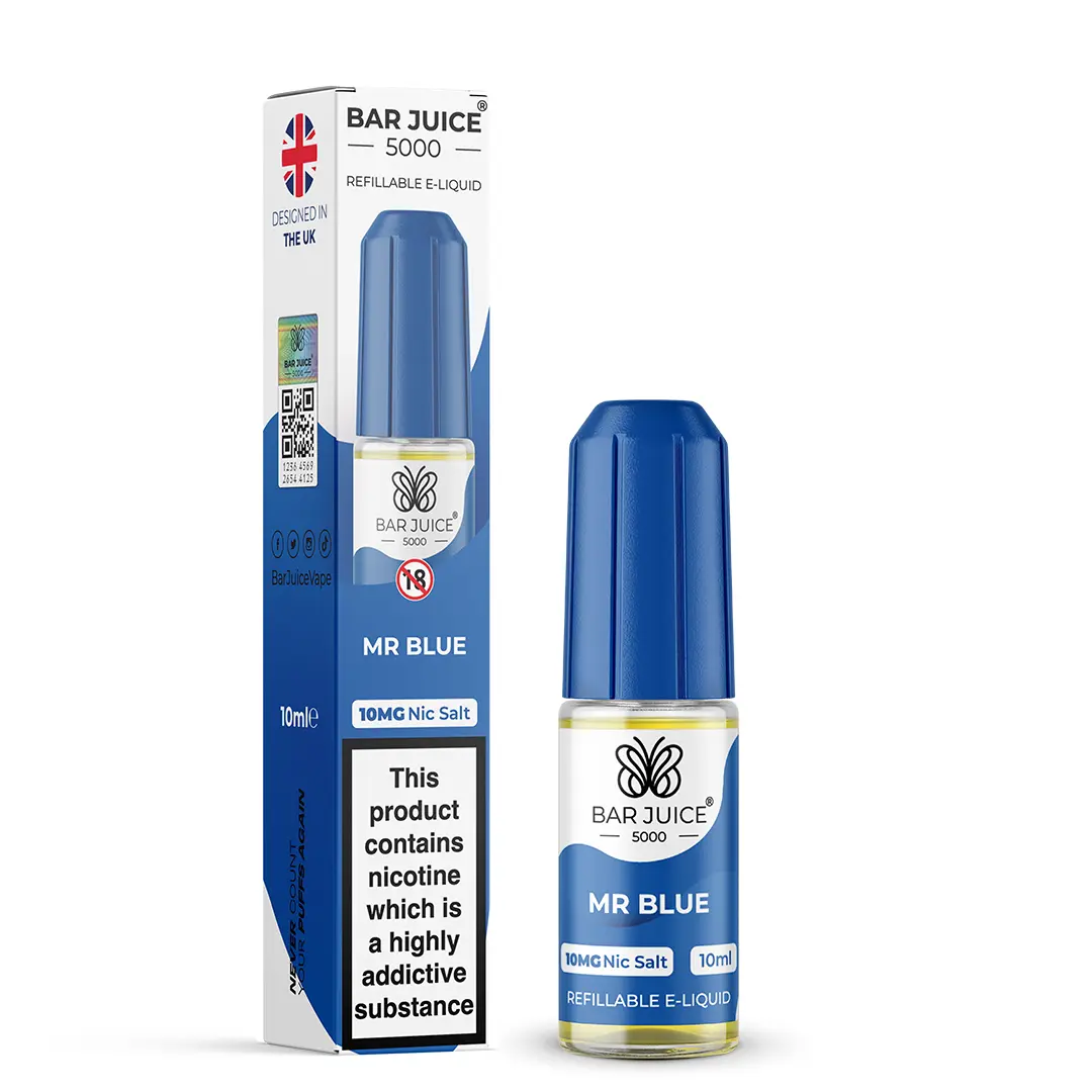 Mr Blue Bar Juice 5000 Nic Salts Bar Juice