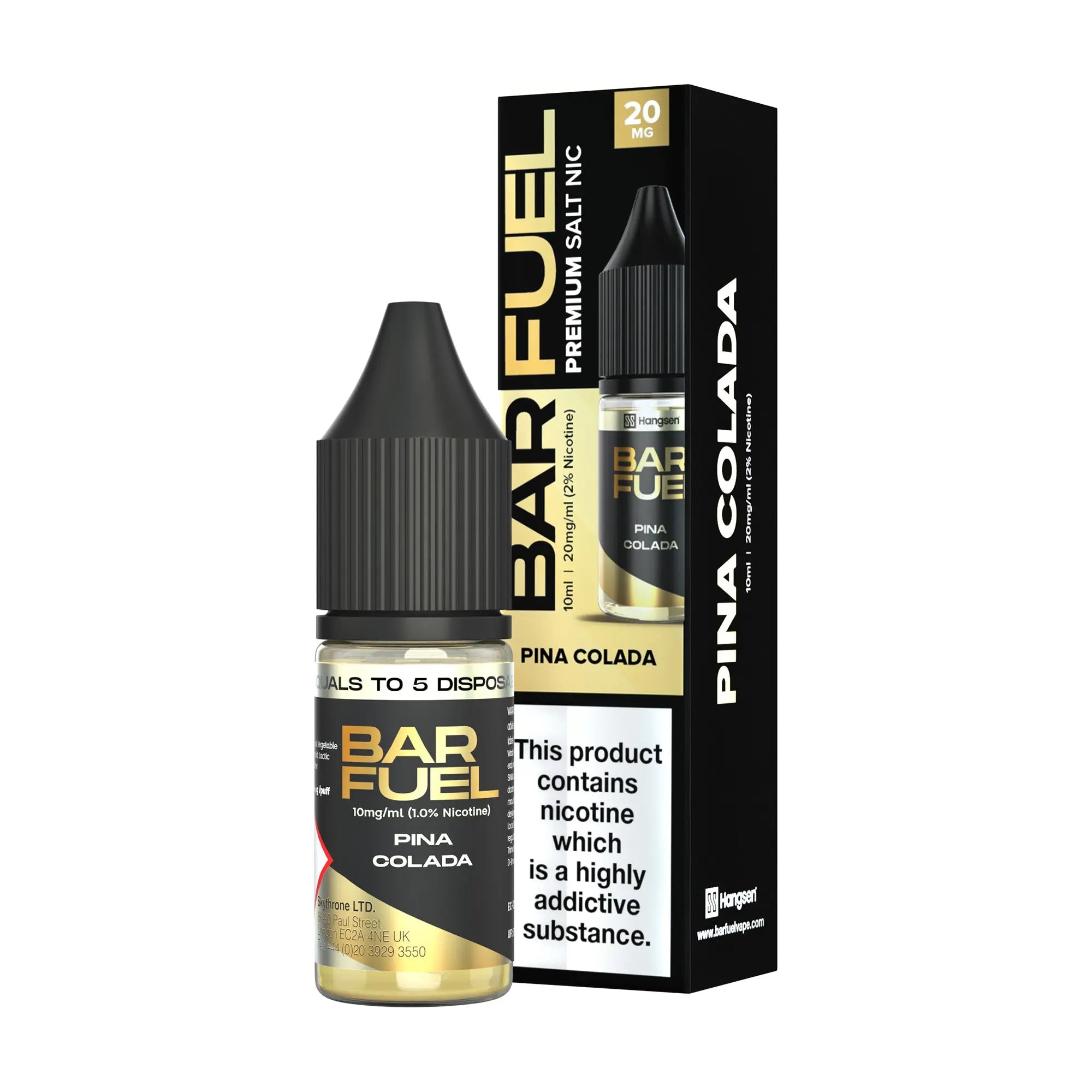 Pina Colada Hangsen Bar Fuel Nic Salts Hangsen