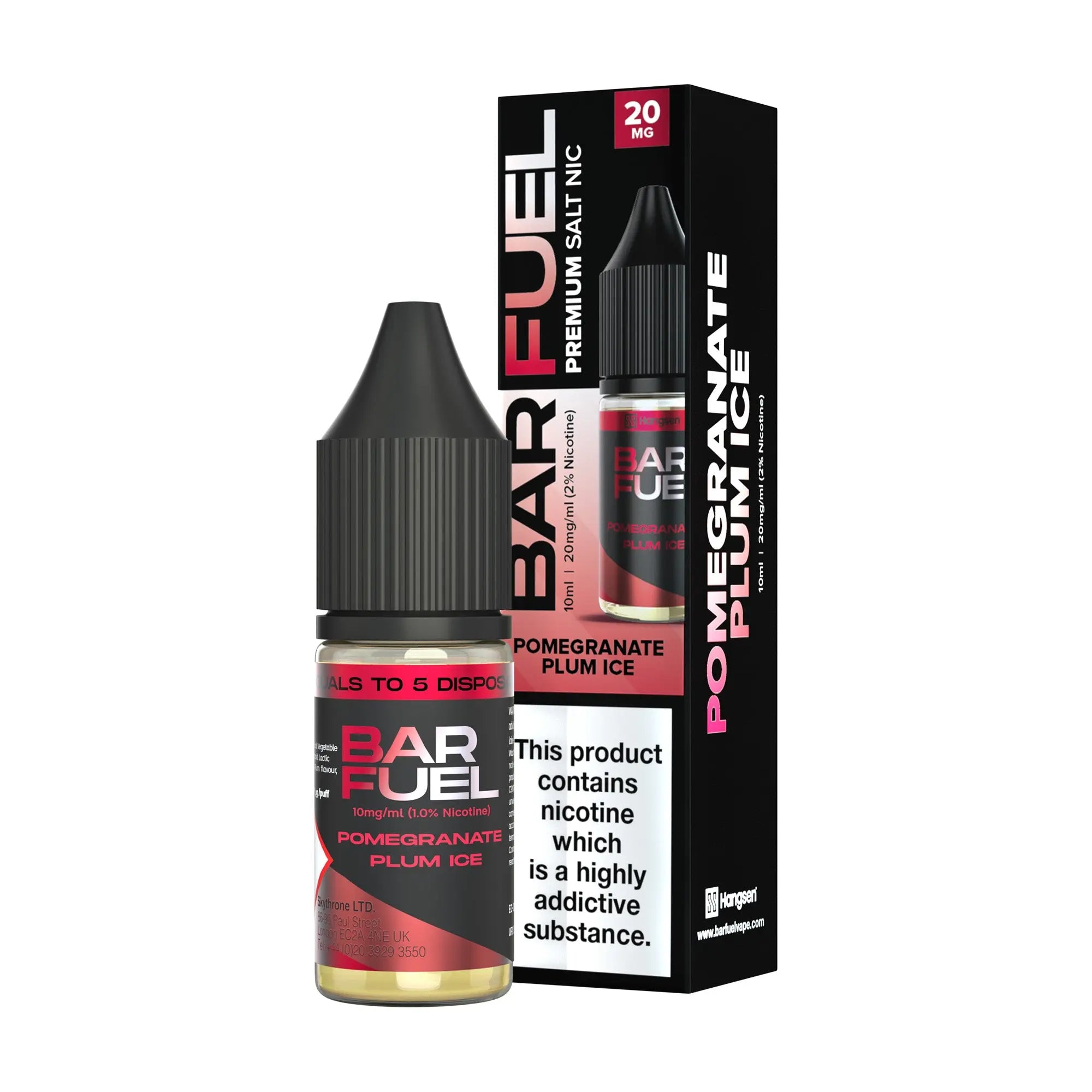 Pomergrante Plum Ice Hangsen Bar Fuel Nic Salts Hangsen