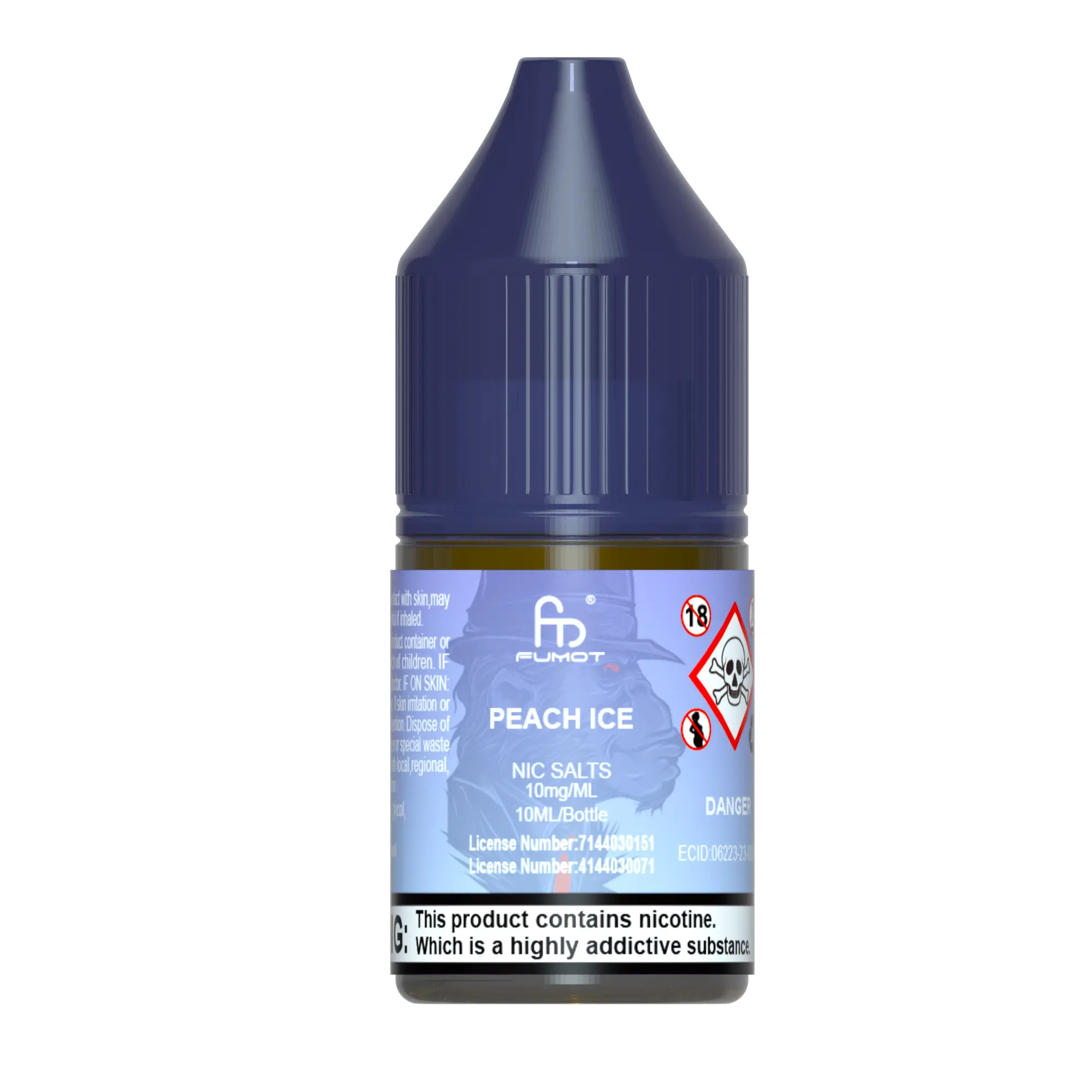 Peach Ice R and M Nic Salts - Fumot R&M
