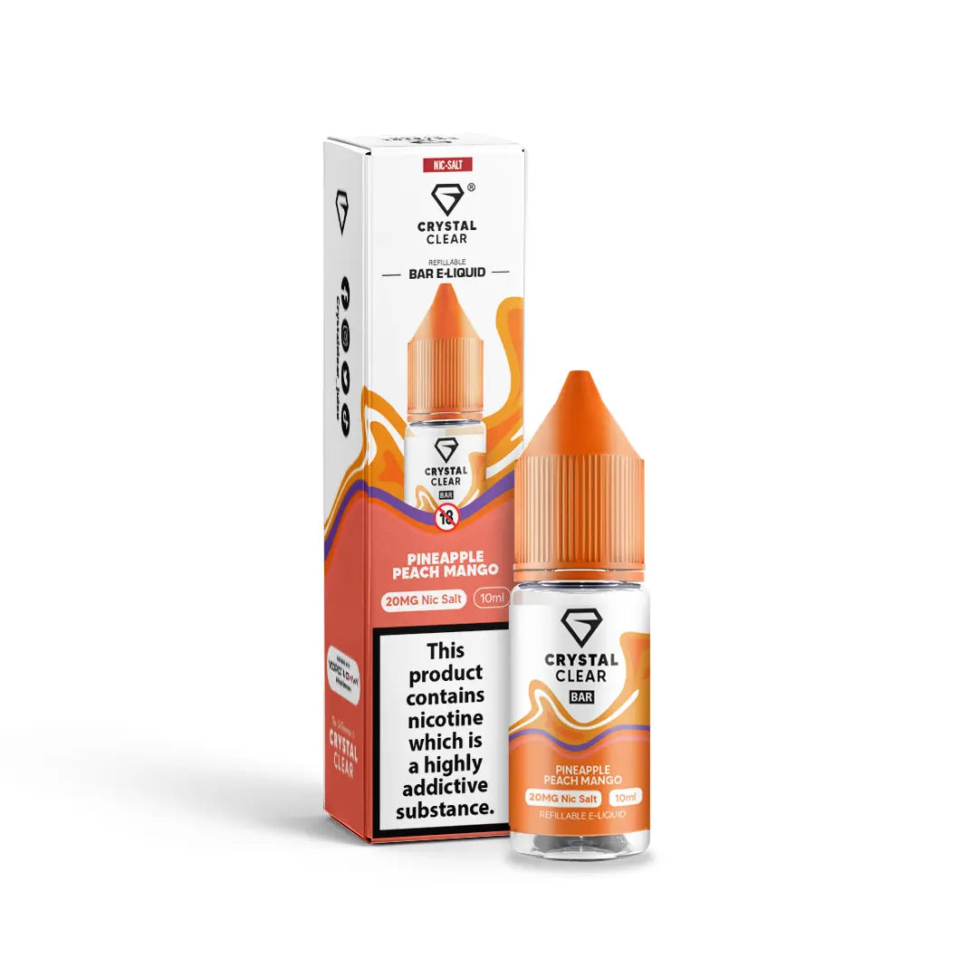 Pineapple Peach Mango Crystal Clear - Bar Nic Salts Crystal Clear