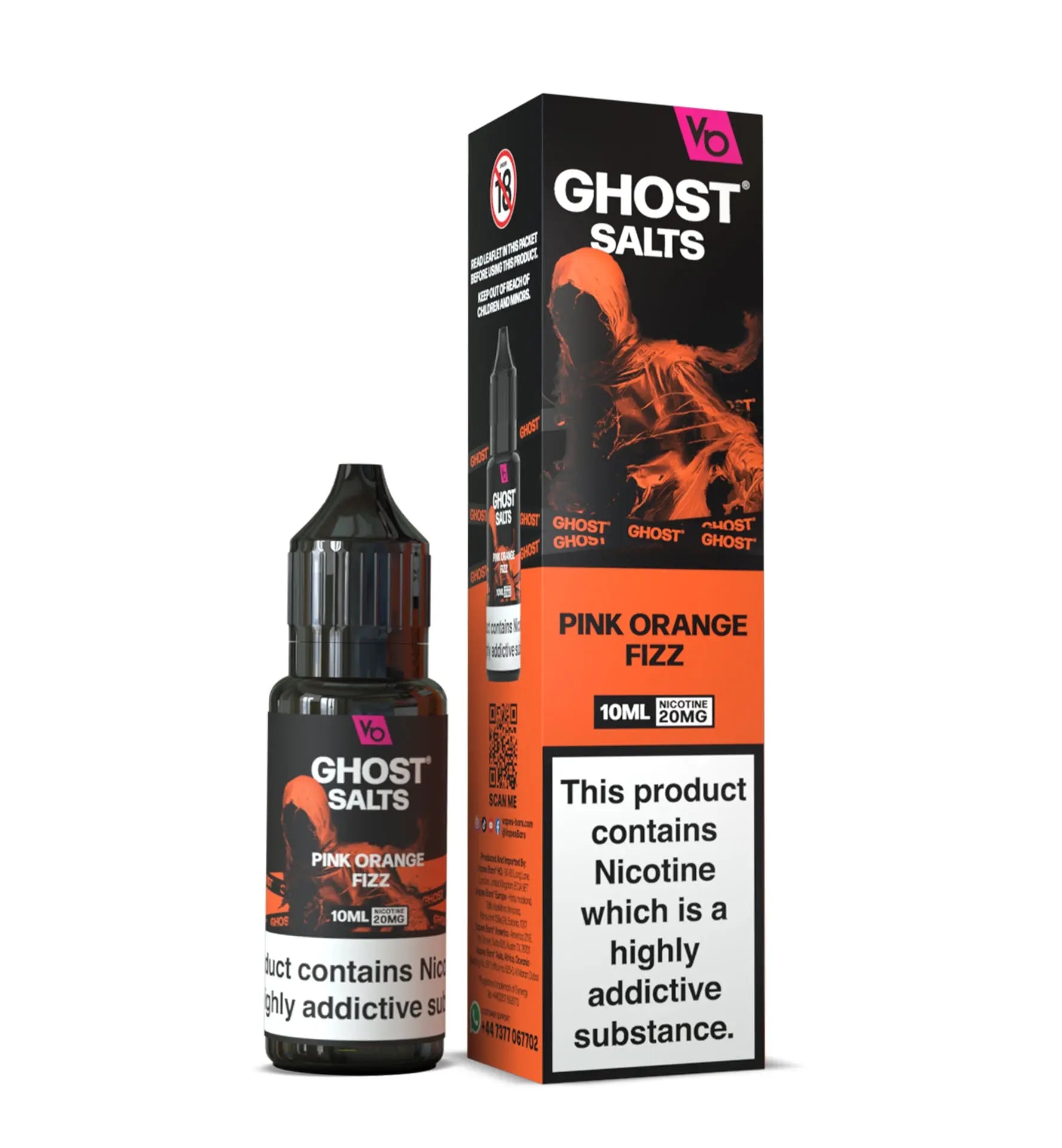 Pink Orange Fizz Ghost Salts Nic Salts Ghost Salts