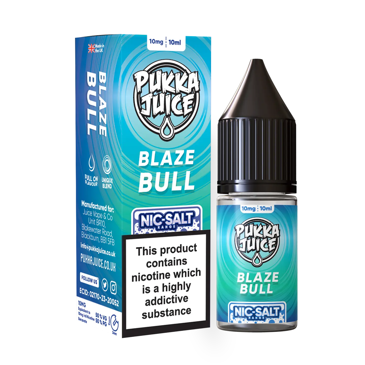 Blaze Bull Pukka Juice Nic Salts NEW FLAVOURS Pukka