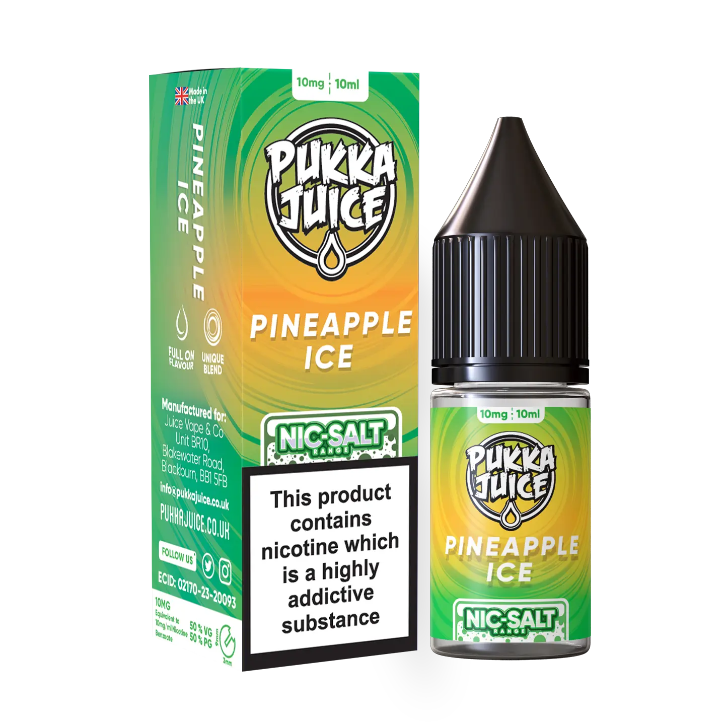 Pineapple Ice Pukka Juice Nic Salts NEW FLAVOURS Pukka