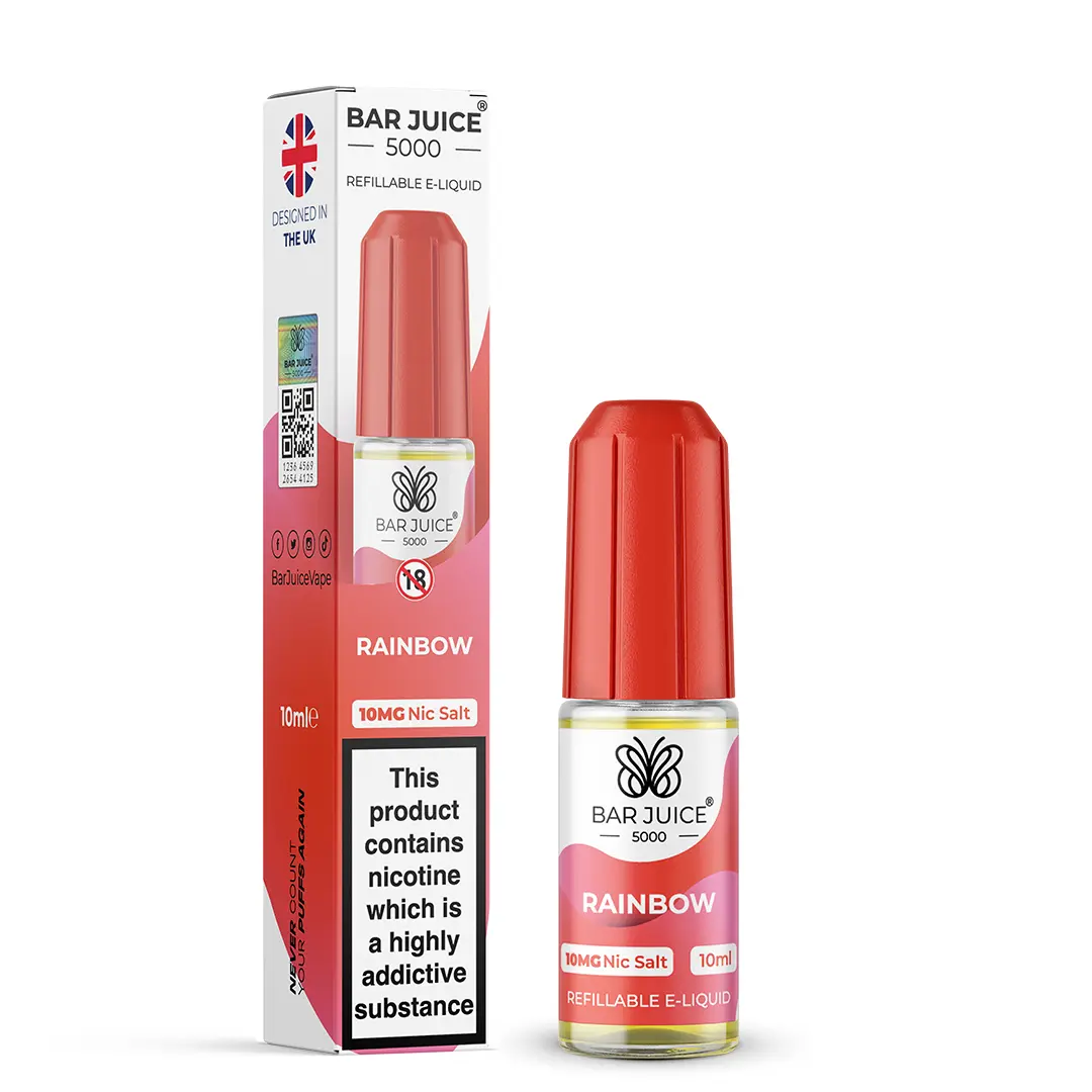 Rainbow Bar Juice 5000 Nic Salts Bar Juice