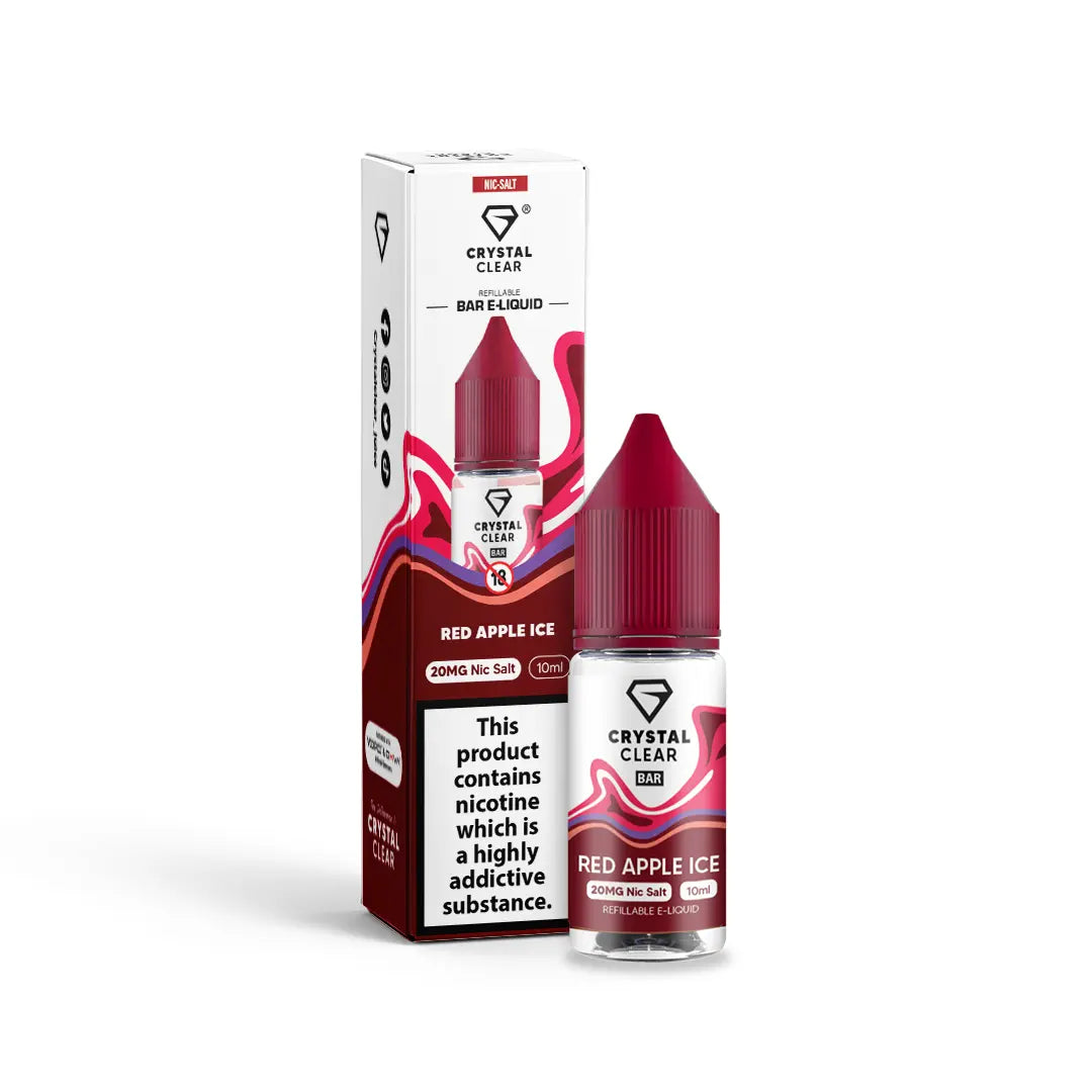 Red Apple Ice Crystal Clear - Bar Nic Salts Crystal Clear