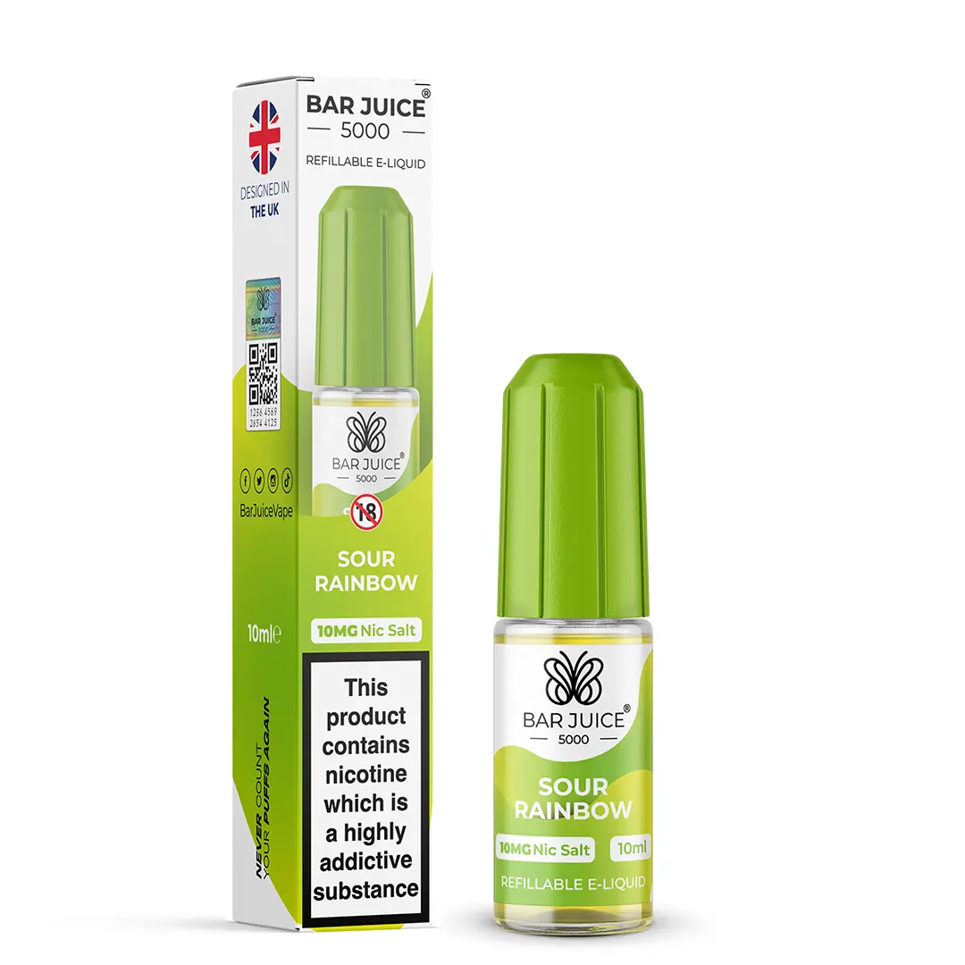 Sour Rainbow Bar Juice 5000 Nic Salts Bar Juice
