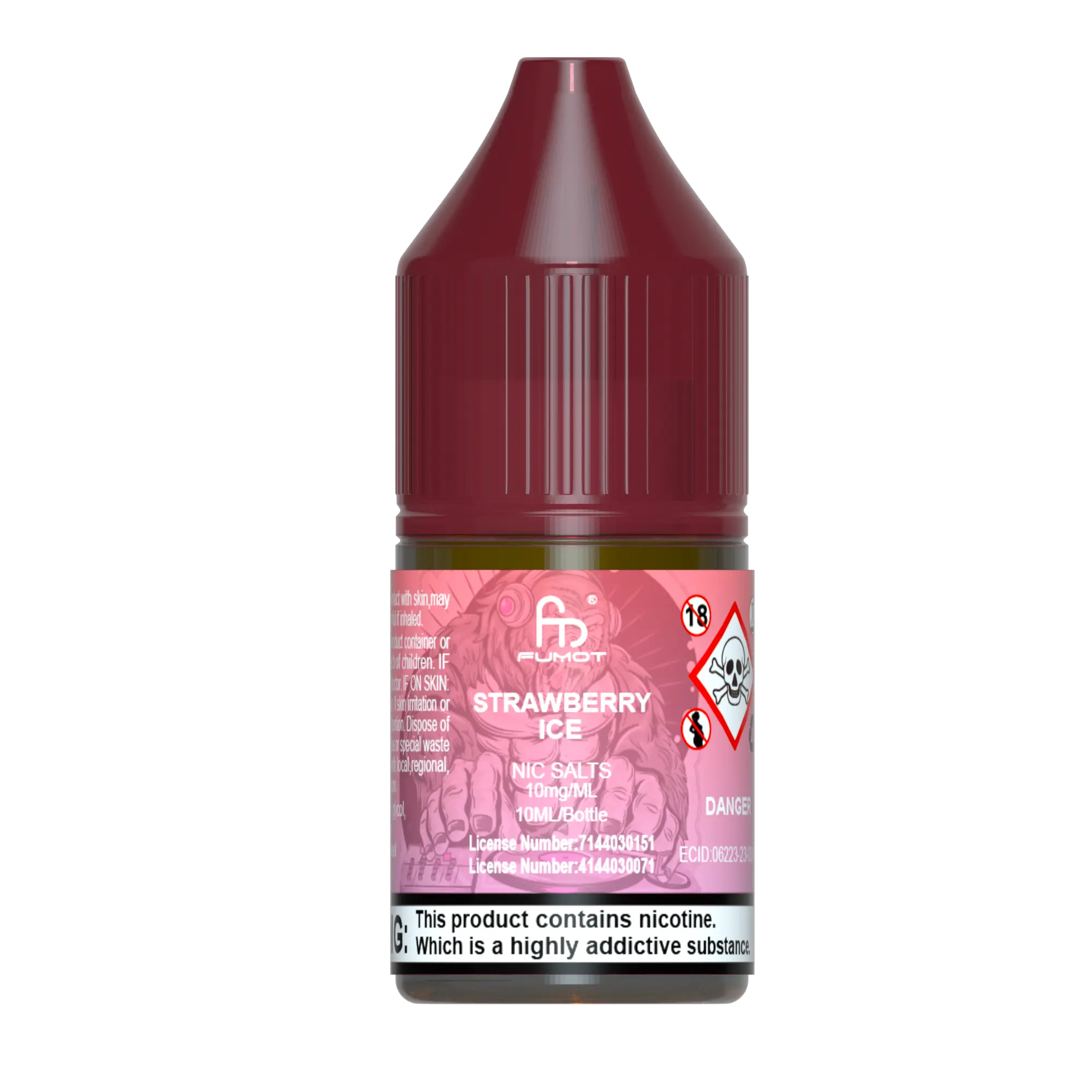 Strawberry Ice R and M Nic Salts - Fumot R&M