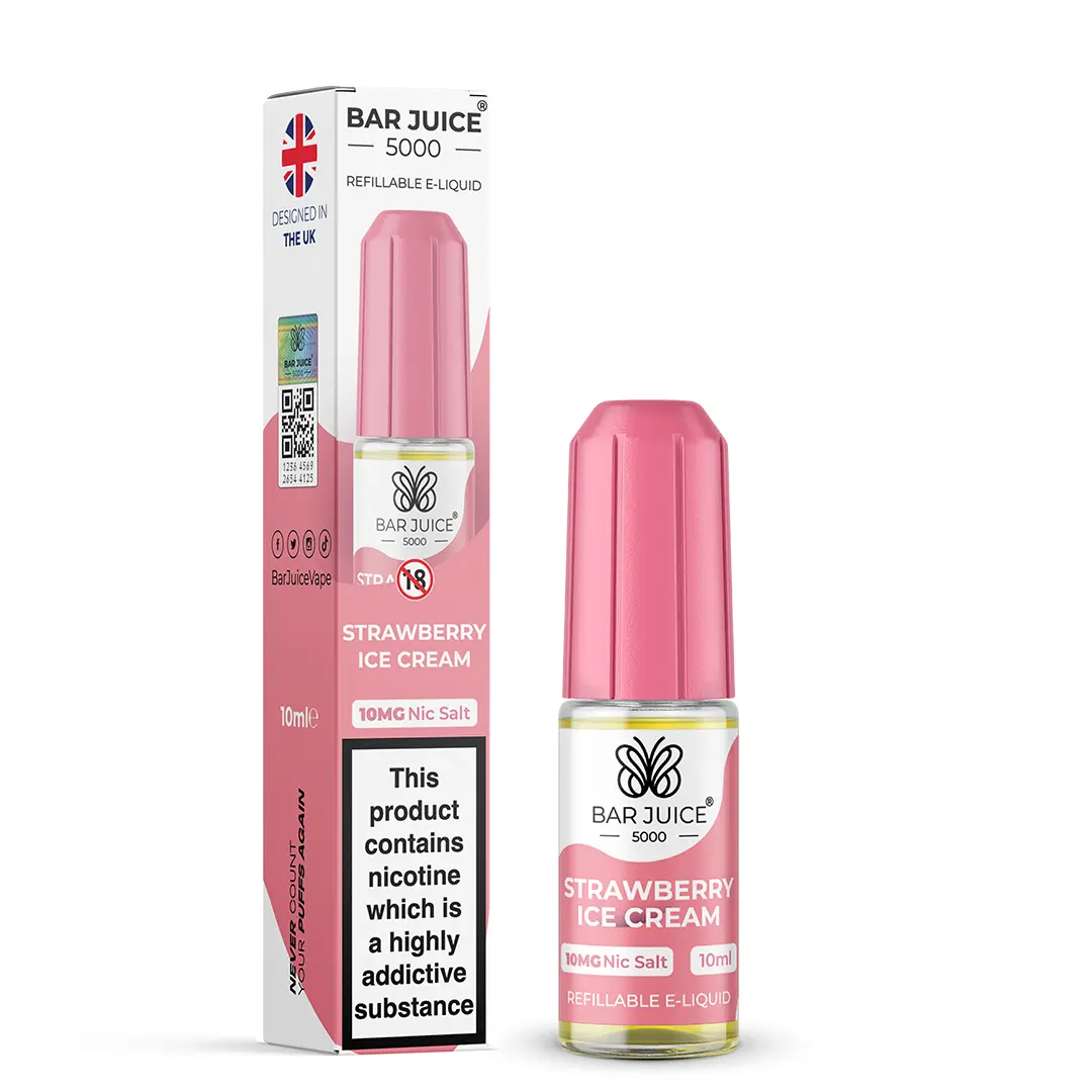 Strawberry Ice Cream Bar Juice 5000 Nic Salts Bar Juice