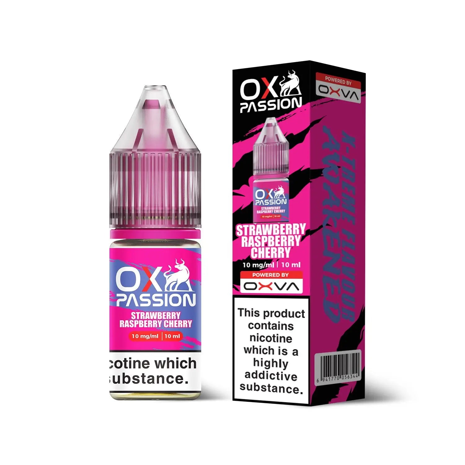 Strawberry Raspberry Cherry Ox Passion Nic Salts By OXVA OX PASSION