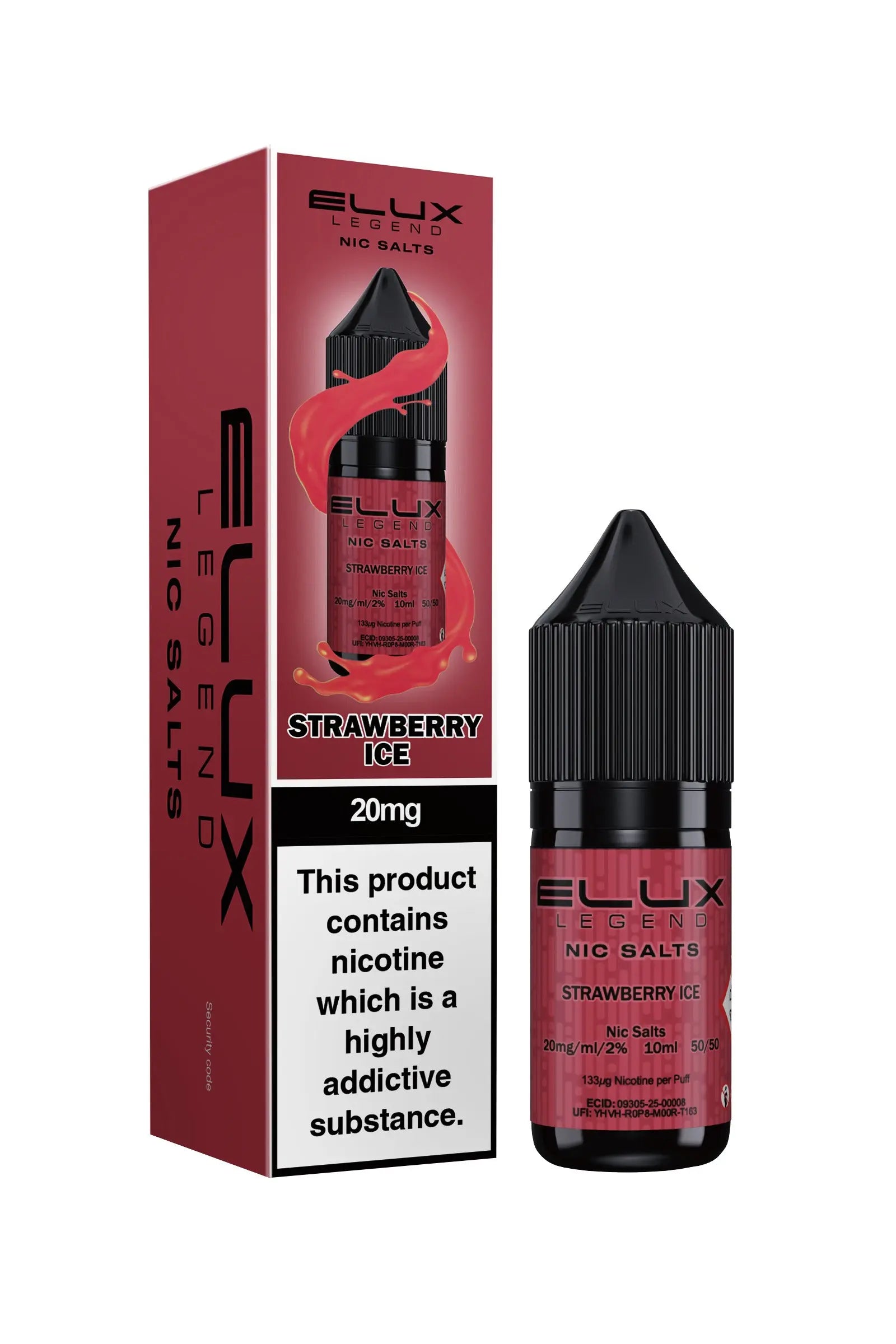 Strawberry Ice ELUX Legend Nic Salts Elux
