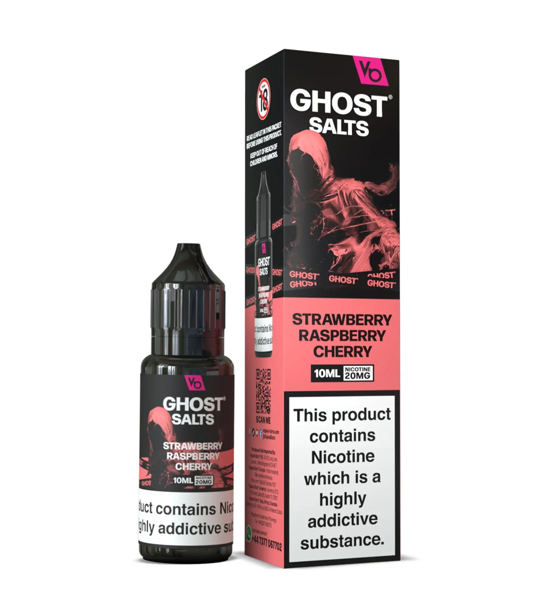 Strawberry Raspberry Cherry Ghost Salts Nic Salts Ghost Salts
