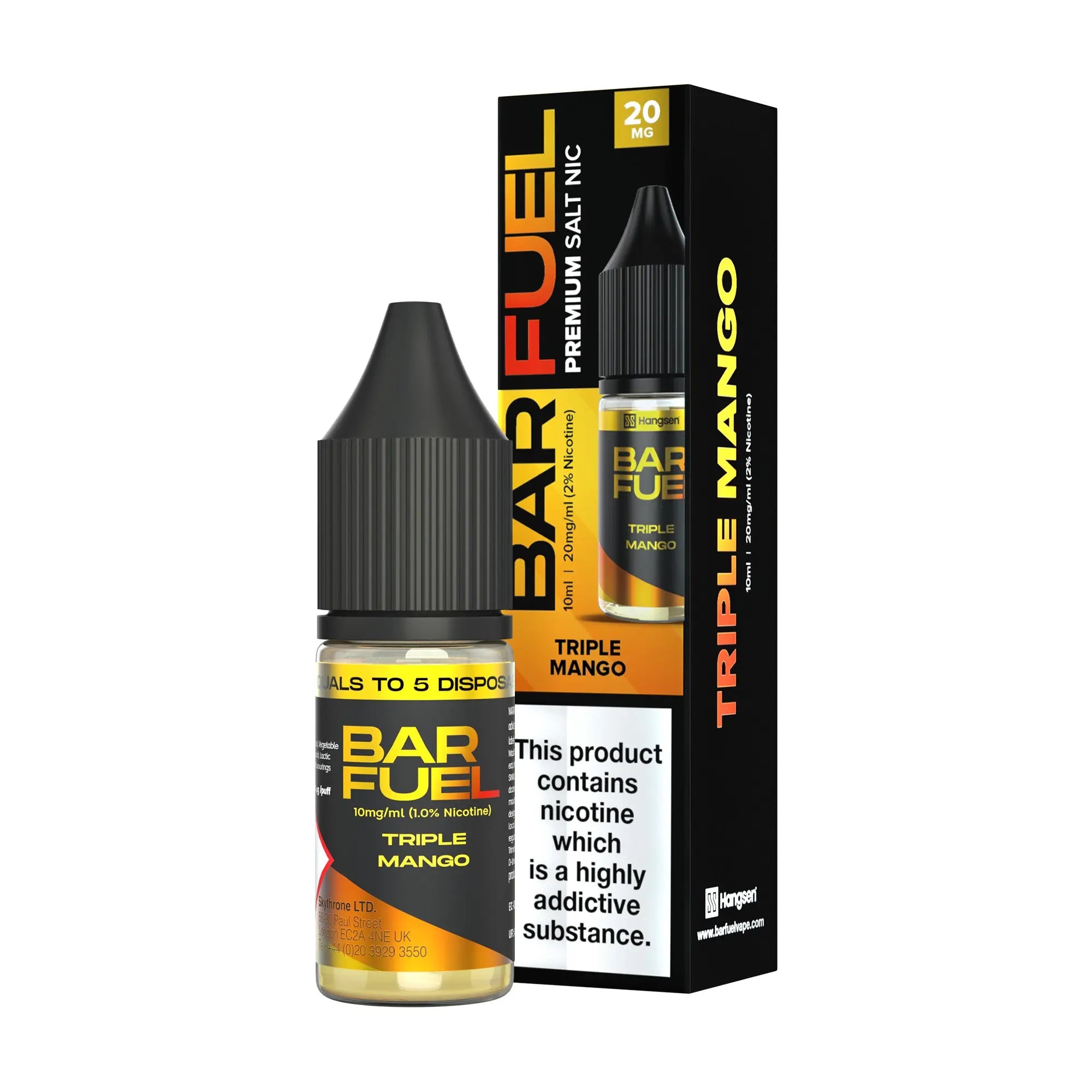 Triple Mango Hangsen Bar Fuel Nic Salts Hangsen