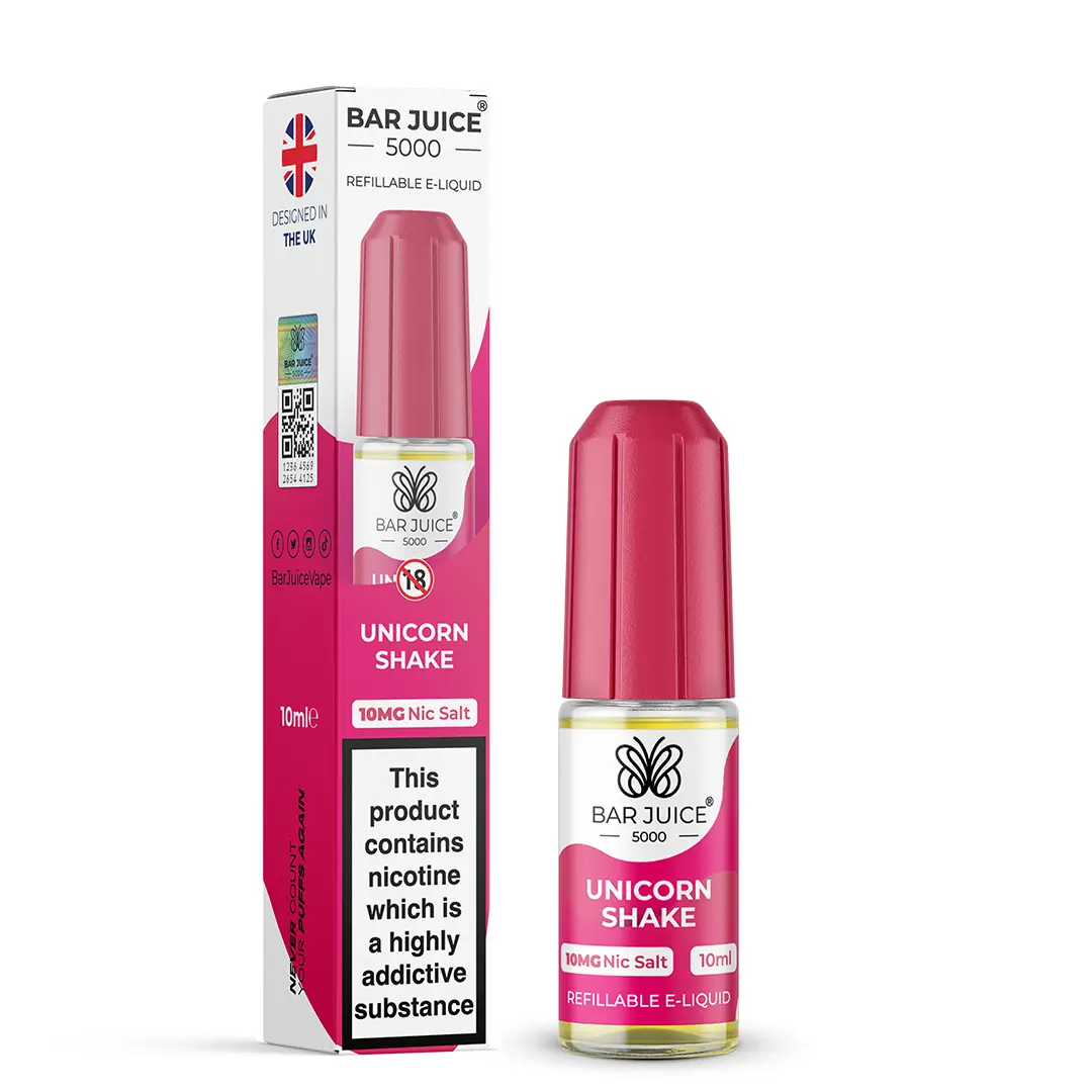 Unicorn Shake Bar Juice 5000 Nic Salts Bar Juice