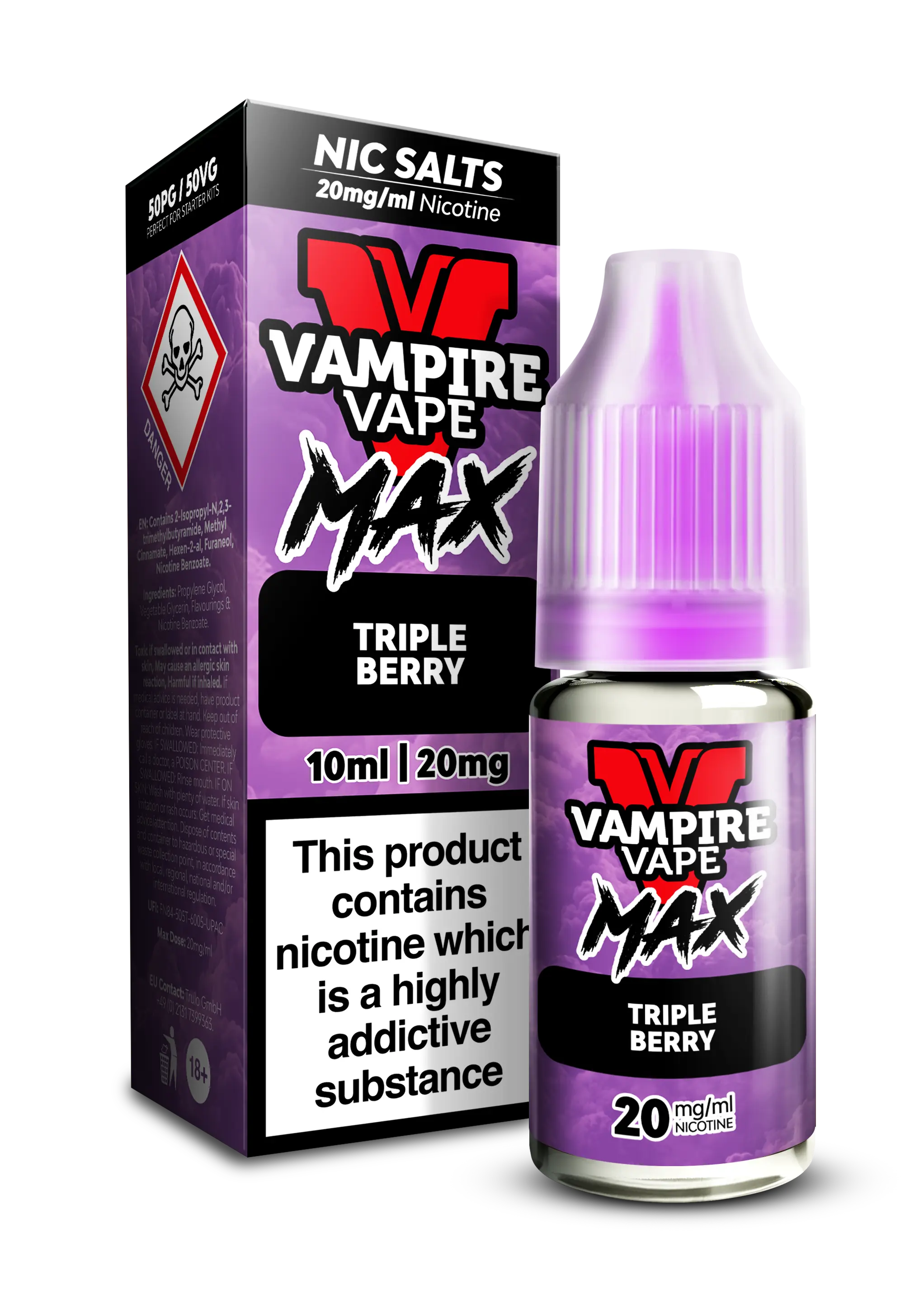 Triple Berry By Vampire Vape Max Nic Salt - Choppa Vapes