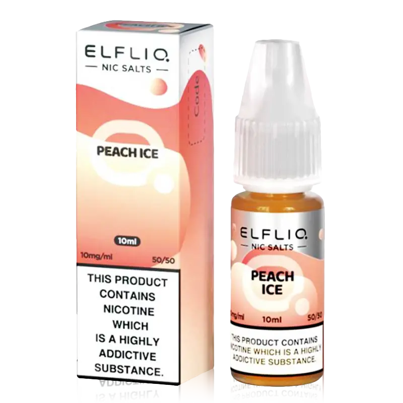 Peach Ice Elf Bar ELFLIQ - Nic Salts Elfliq