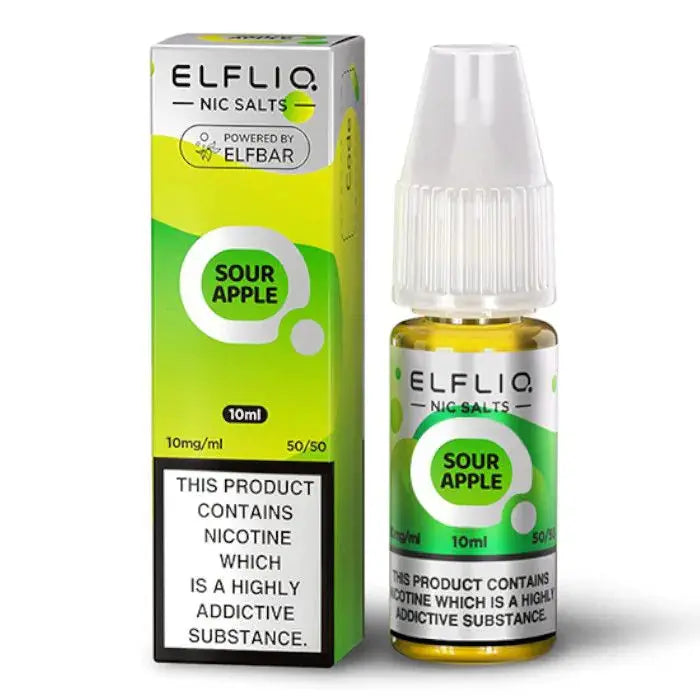 Sour Apple Elf Bar ELFLIQ - Nic Salts Elfliq