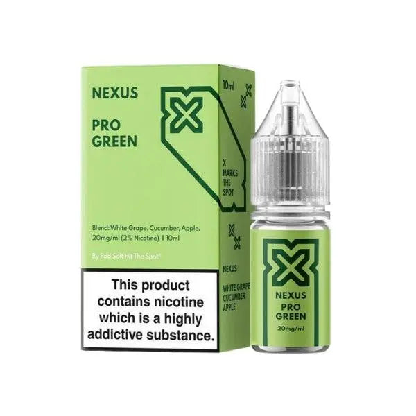 Pro Green Nexus Nic Salts- UK Pod Salt