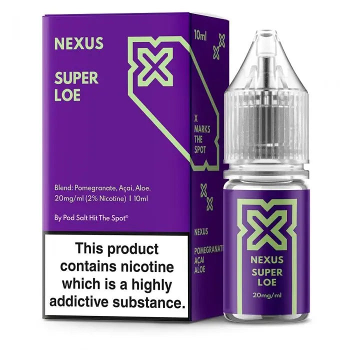 nexus super loe 20mg salts box bottle right half web