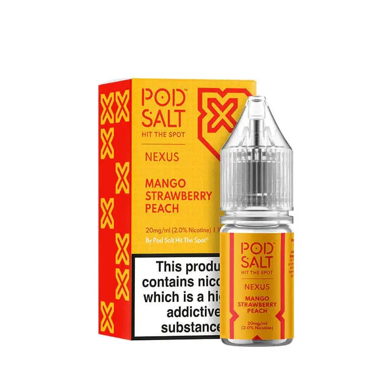 Mango Strawberry Peach Nexus Nic Salts- UK Pod Salt