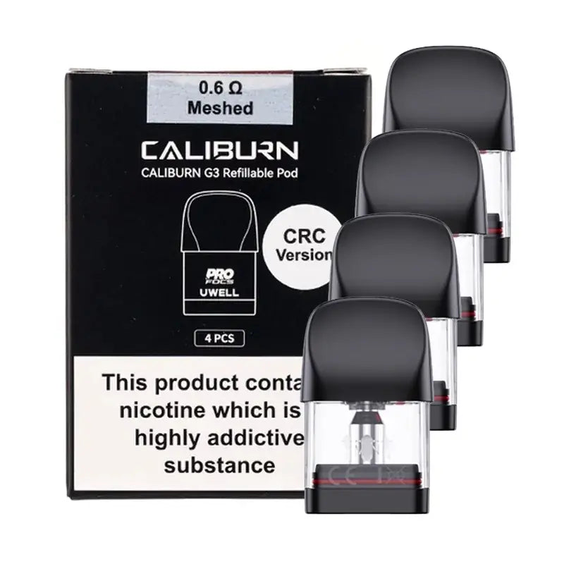Caliburn G3 Replacement Pods 4 Pack By Uwell Uwell