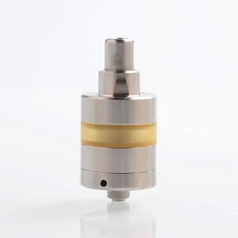 yftk kf lite 2019 style rta rebuildable tank atomizer silver 316 stainless steel pei 2ml 22mm diameter