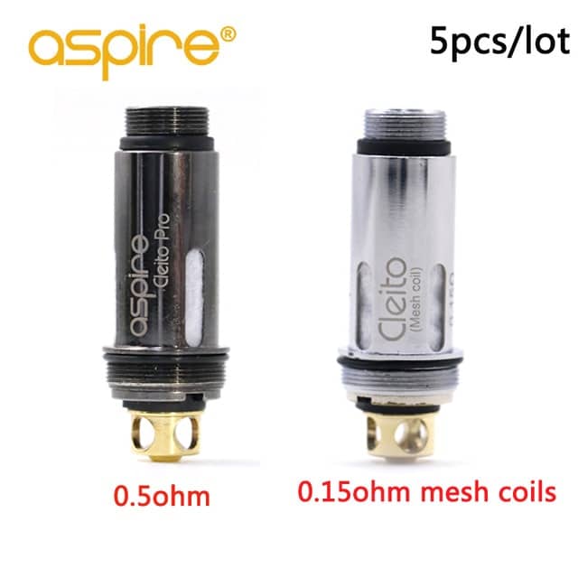 5pcs lot Aspire Cleito pro coil for Electronic Cigarette 0 5ohm 0 15ohm mesh coils Replacement.jpg 640x640