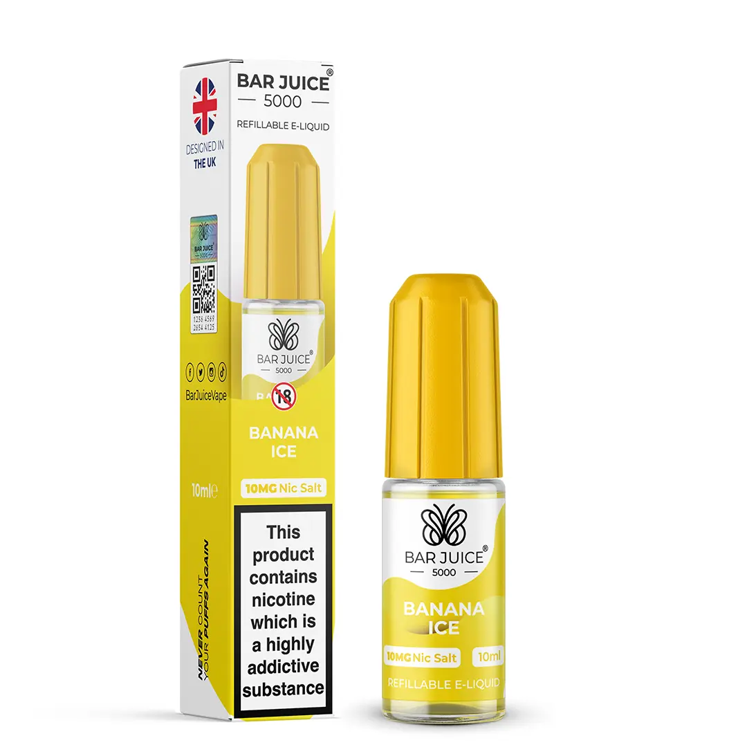 Banana Ice Bar Juice 5000 Nic Salts Bar Juice
