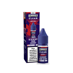 Seriously Clear Blueberry Sour Cherry Nic Salt Crystal Clear