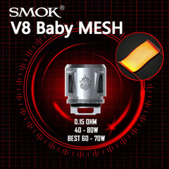 Captain Vapour SMOK V8 Baby Mesh Coils Smok Coils 1