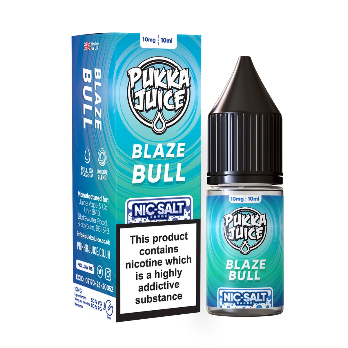 Blaze Bull Pukka Juice Nic Salts  NEW FLAVOURS