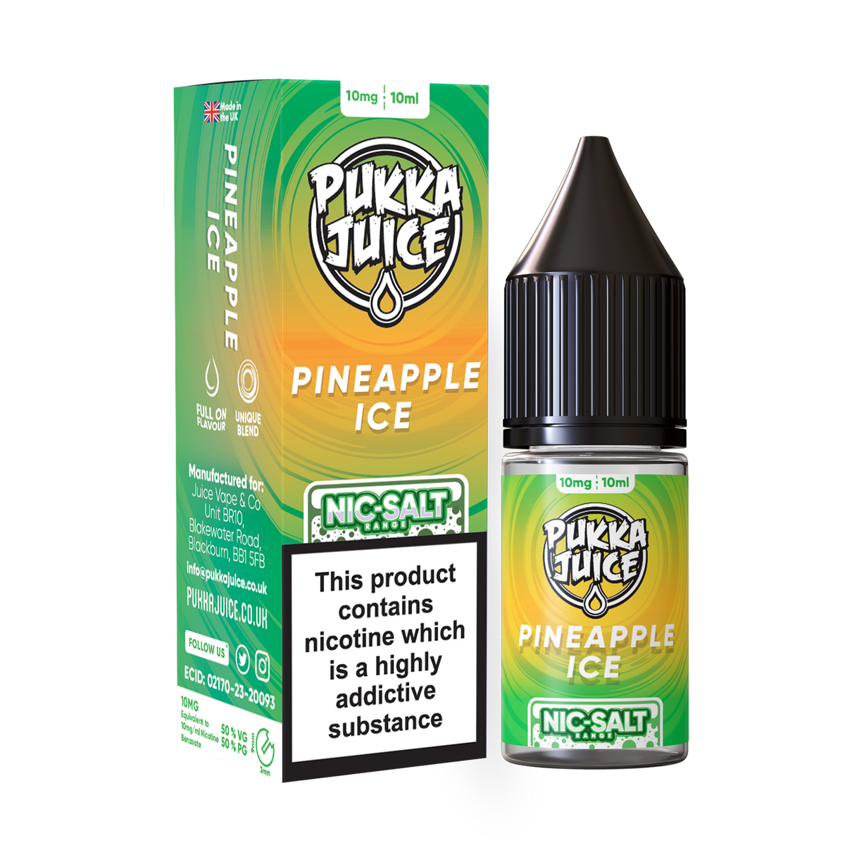 Pineapple Ice Pukka Juice Nic Salts  NEW FLAVOURS