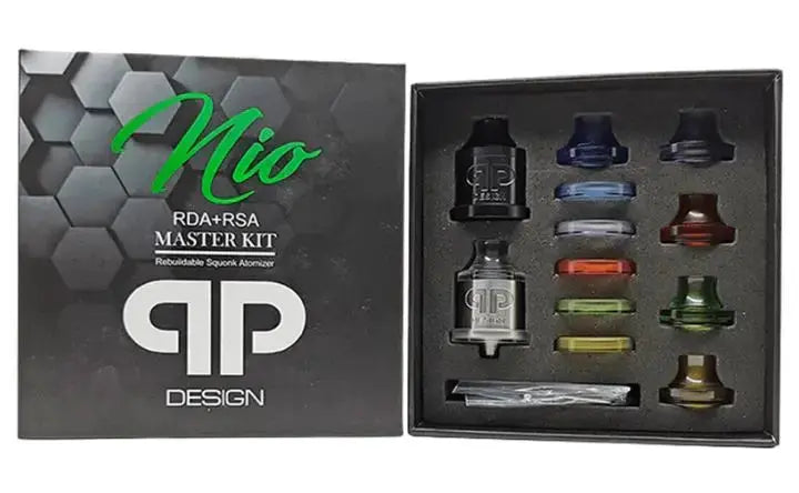 QP Design Nio RDA – STYLED Master kit - Choppa Vapes
