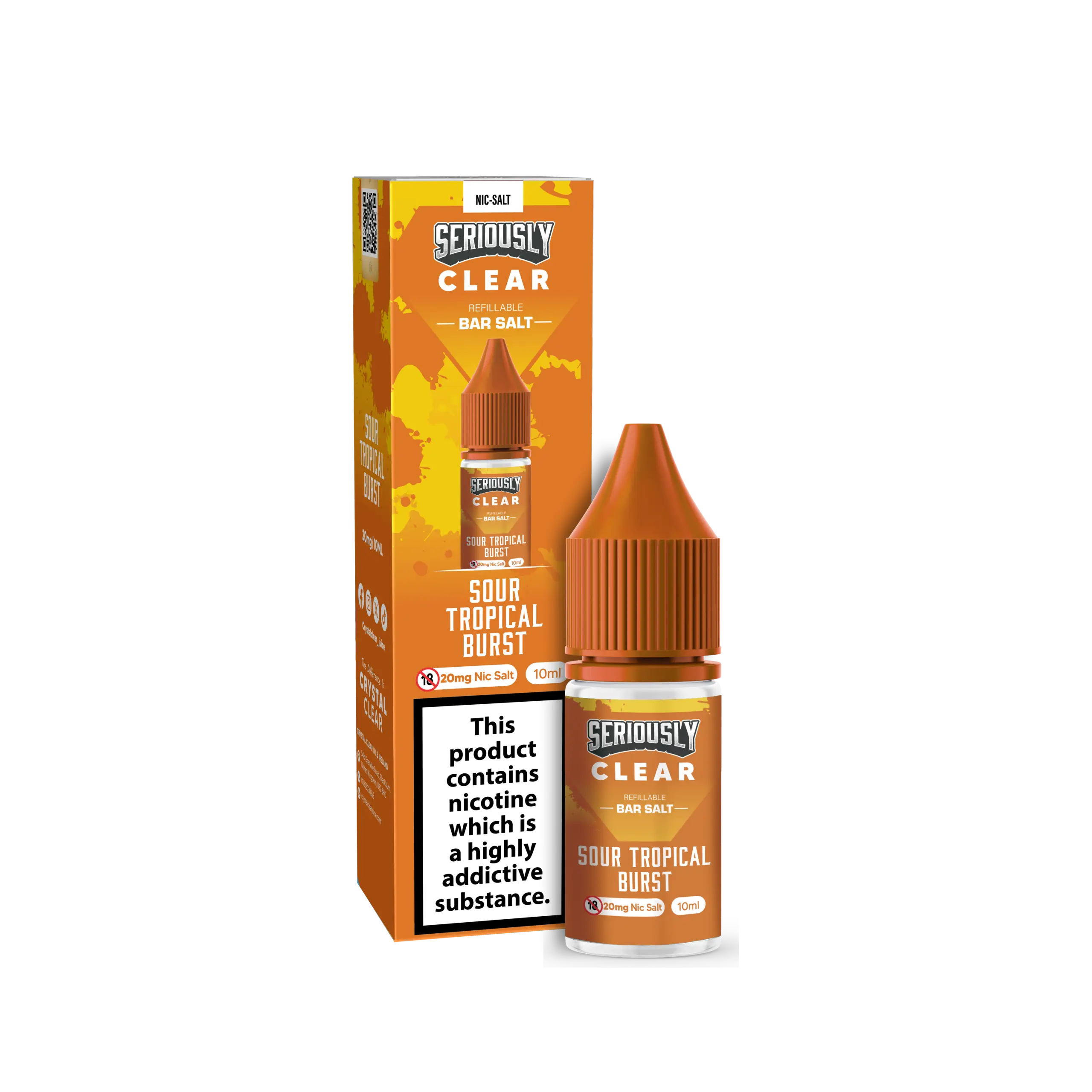 Seriously Clear Sour Tropical Burst Nic Salt Crystal Clear