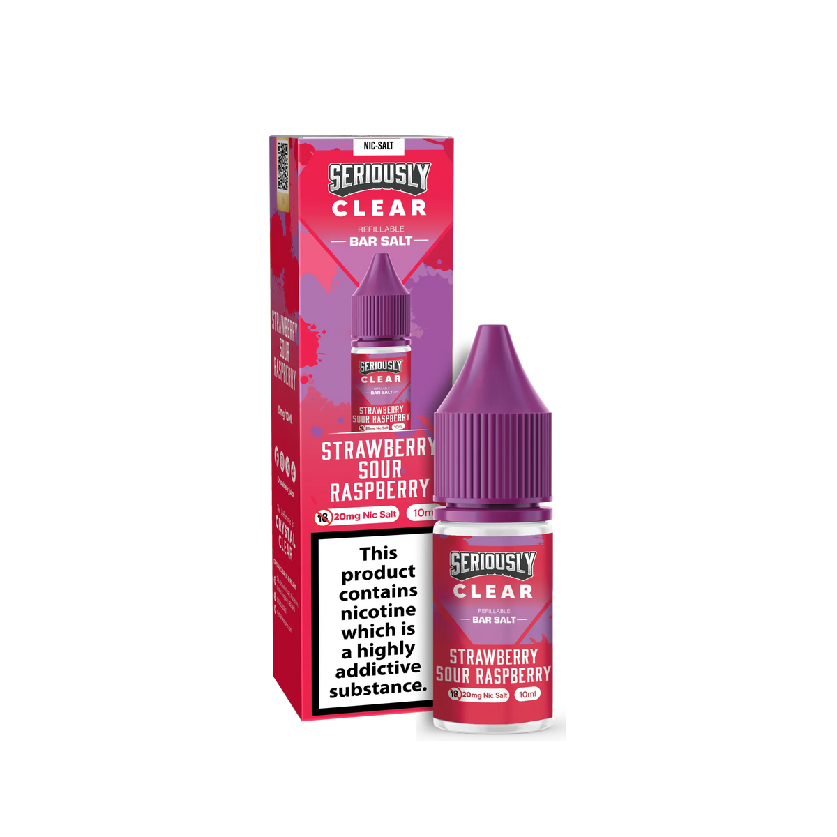 Seriously Clear Strawberry Sour Raspberry Nic Salt Crystal Clear