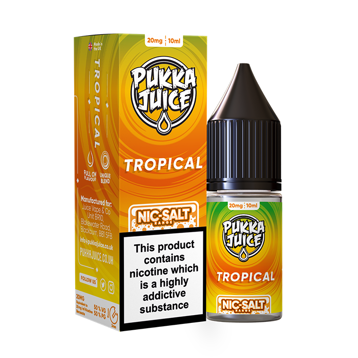 Tropical Pukka Juice Nic Salts  NEW FLAVOURS