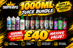 1000ml E-Liquid Shortfill Bundle Choppa Vapes