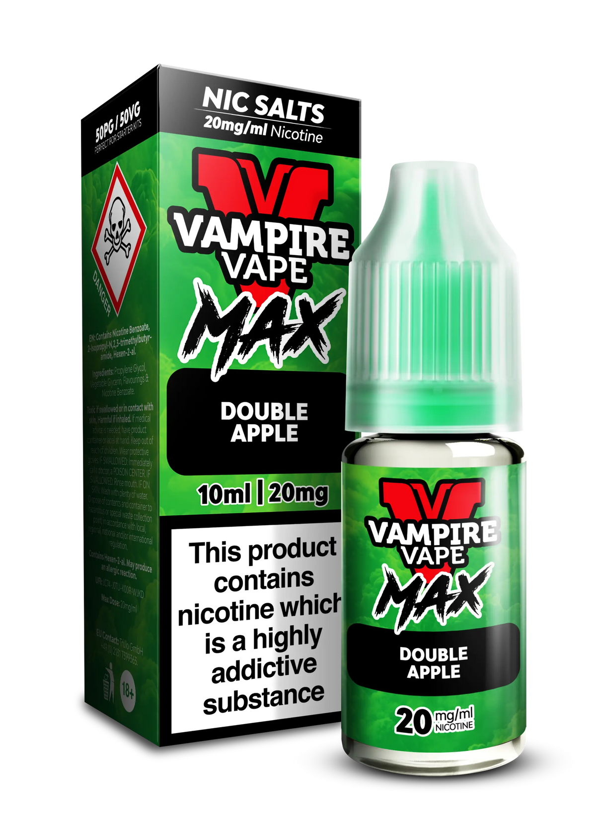 Double Apple By Vampire Vape Max  Nic Salt Vampire Vape