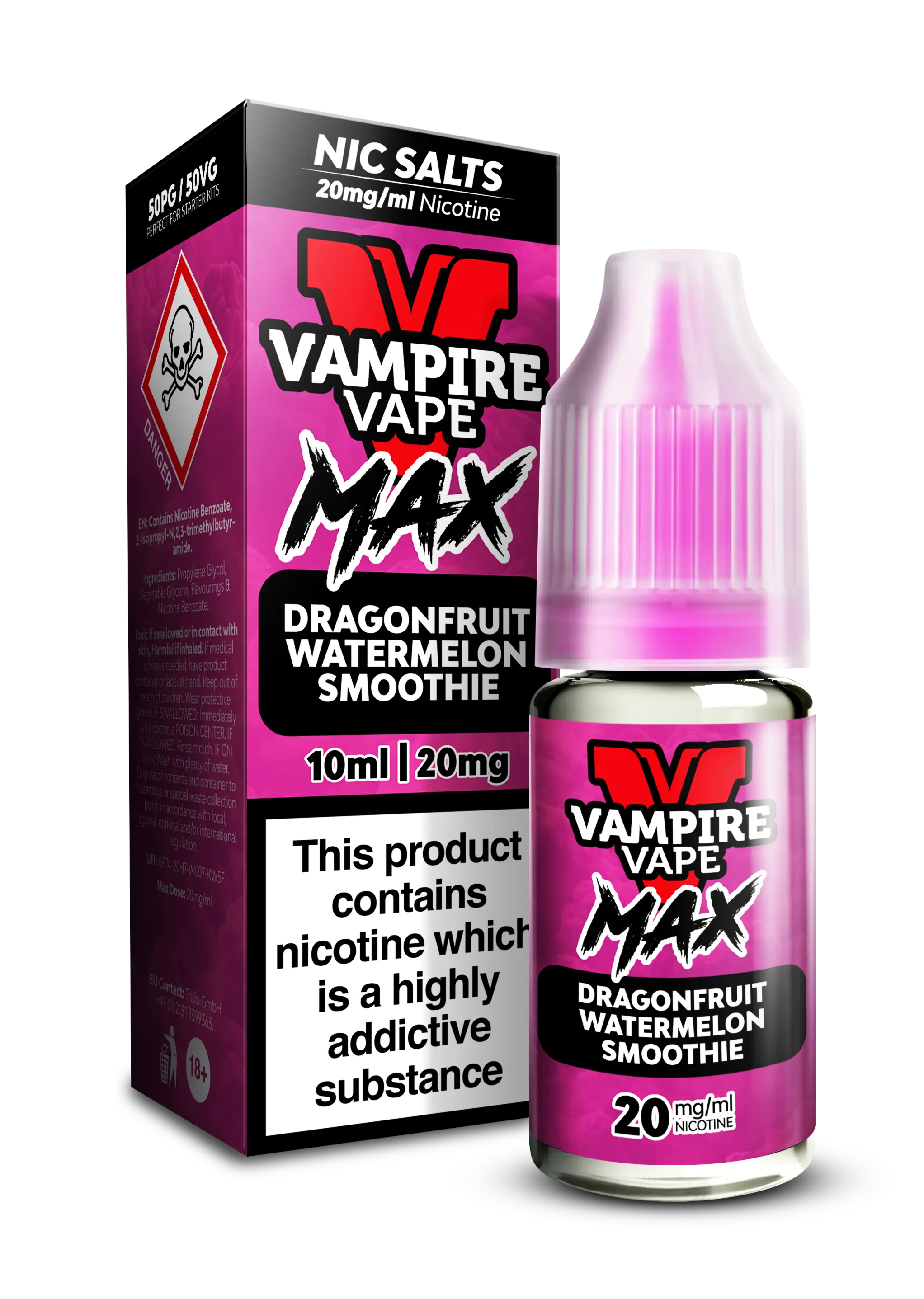 Dragonfruit Watermelon Smoothie By Vampire Vape Max  Nic Salt Vampire Vape